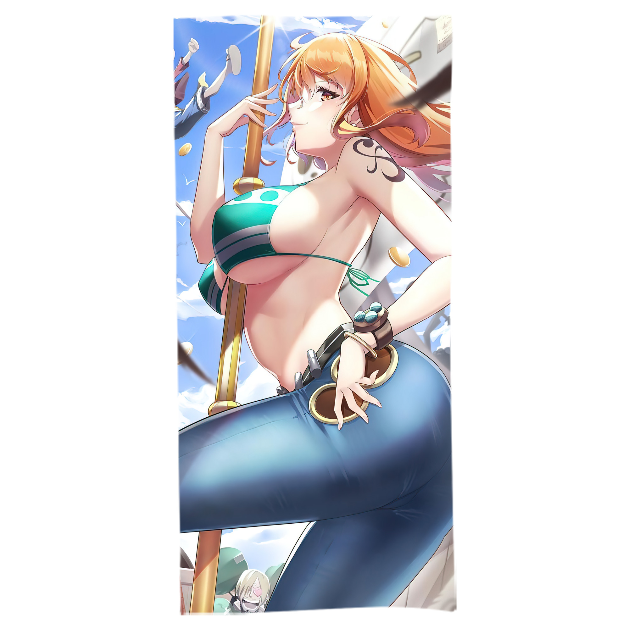 （画像用） ワンピース ONE PIECE 大判バスタオル 70×140cm 吸水速乾 柔らかい肌触り