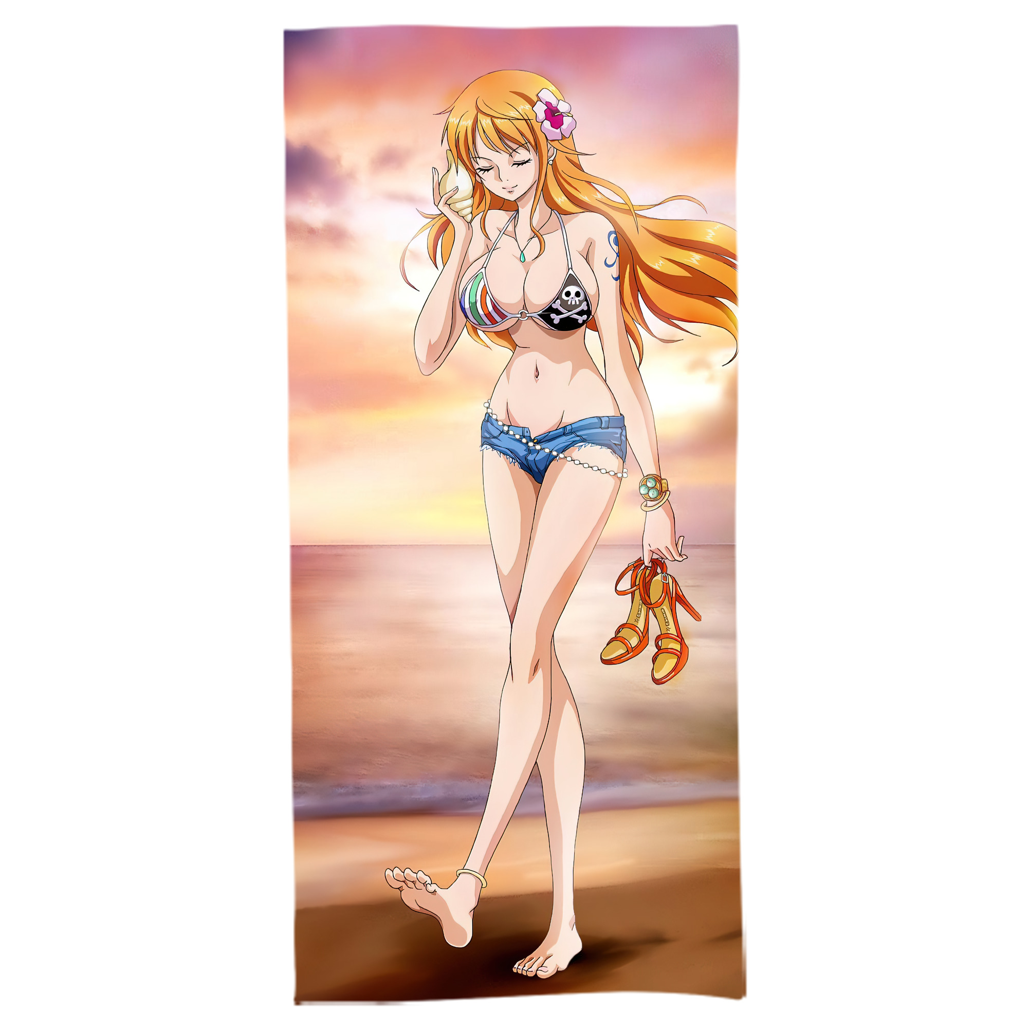（画像用） ワンピース ONE PIECE 大判バスタオル 70×140cm 吸水速乾 柔らかい肌触り
