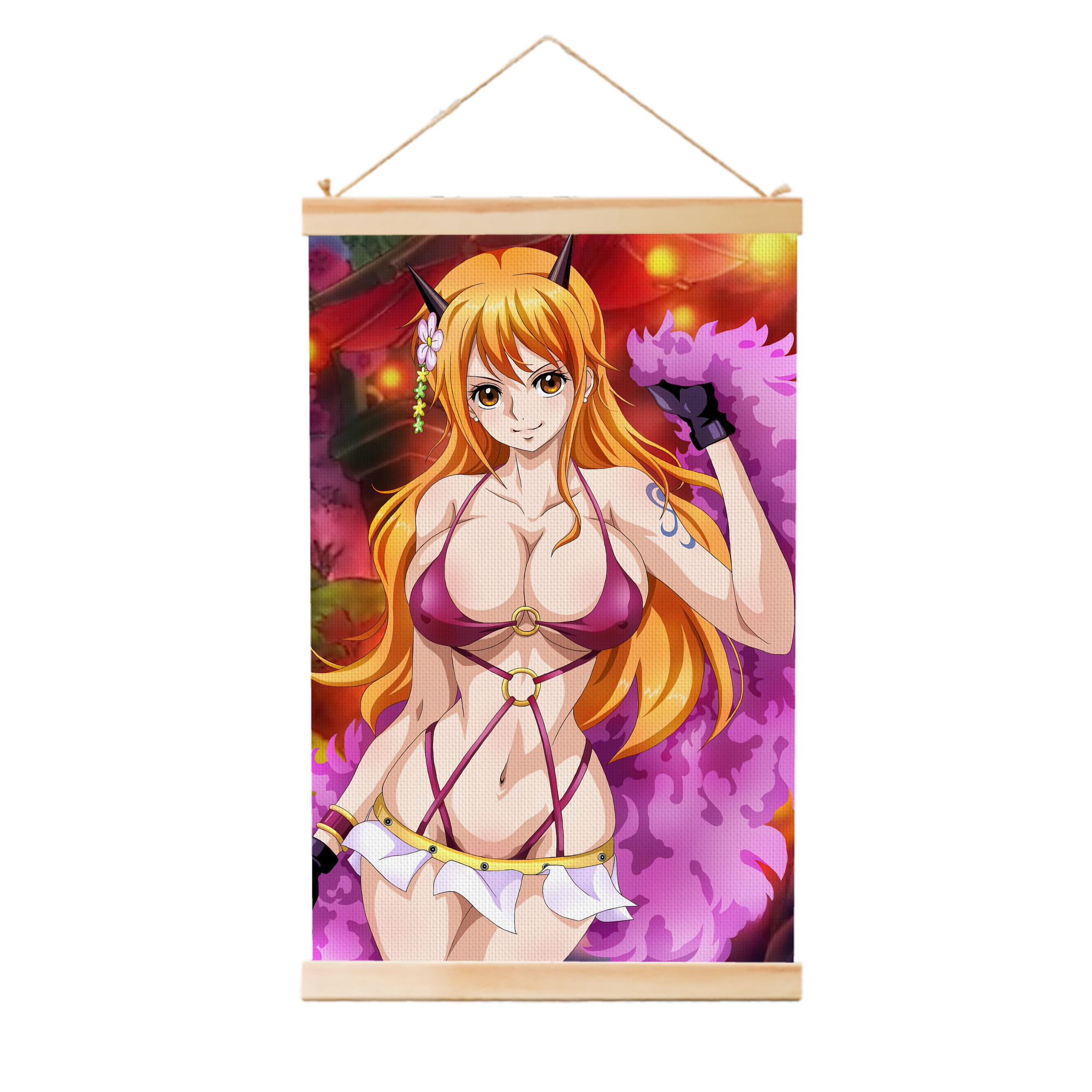 ワンピース ONE PIECE 木製軸タペストリー