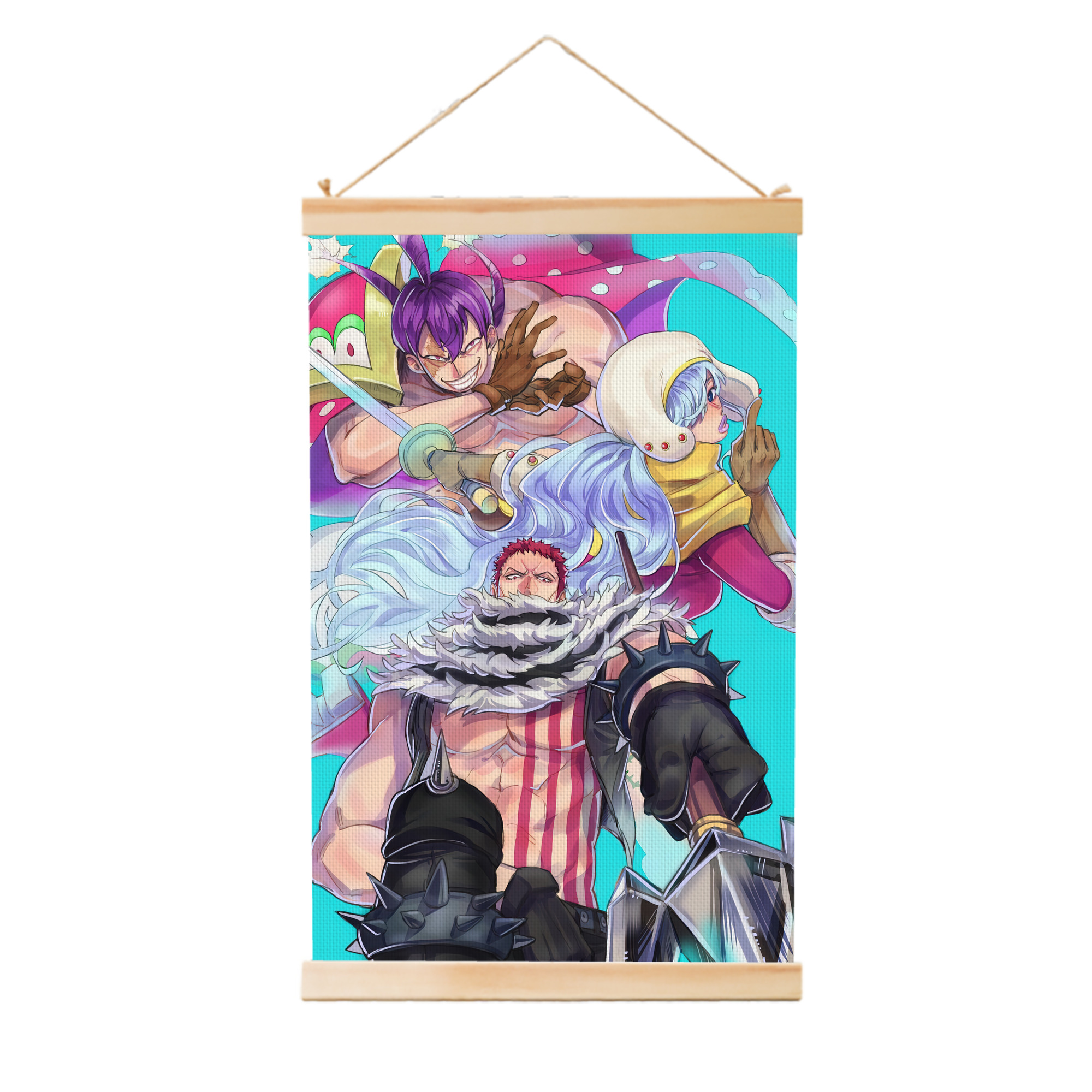 ワンピース ONE PIECE 木製軸タペストリー