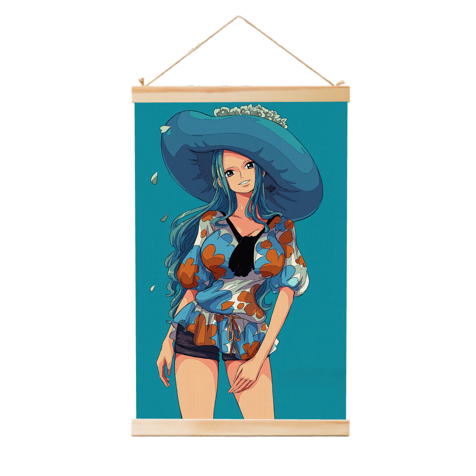 ワンピース ONE PIECE 木製軸タペストリー