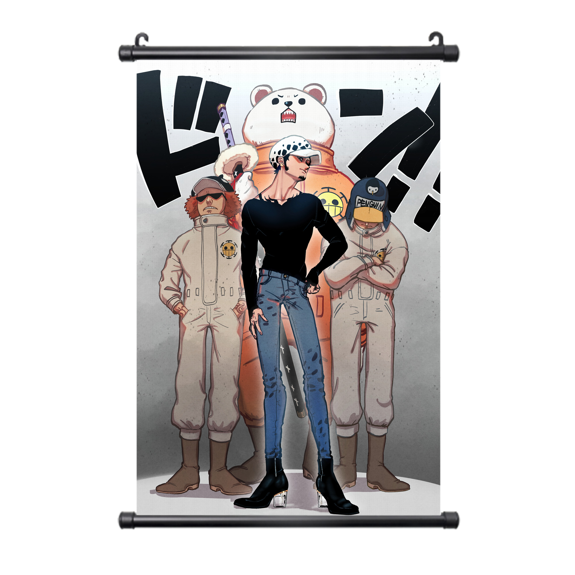 （画像用） ワンピース ONE PIECE PVCブラック軸タペストリー（複数サイズ）
