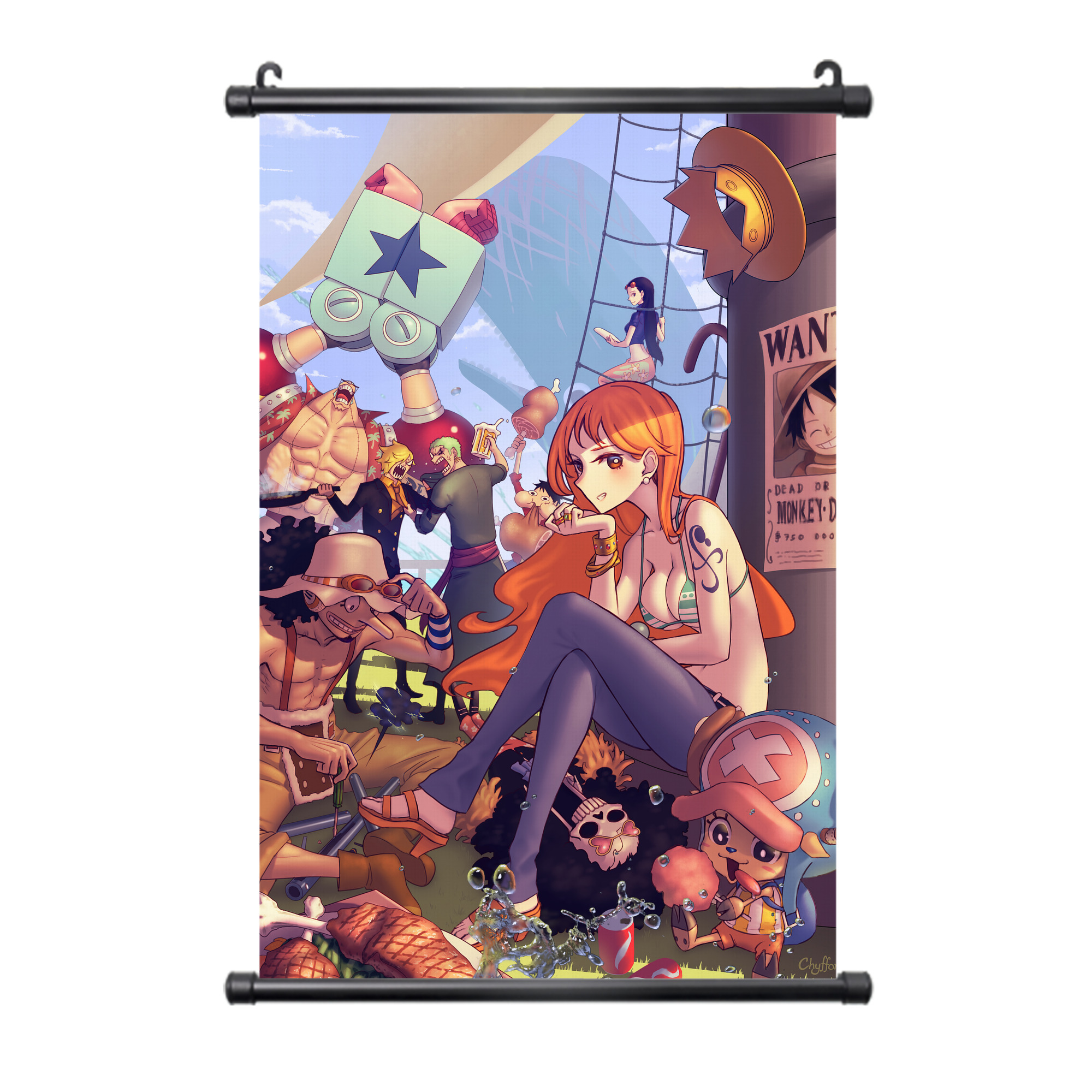 （画像用） ワンピース ONE PIECE PVCブラック軸タペストリー（複数サイズ）