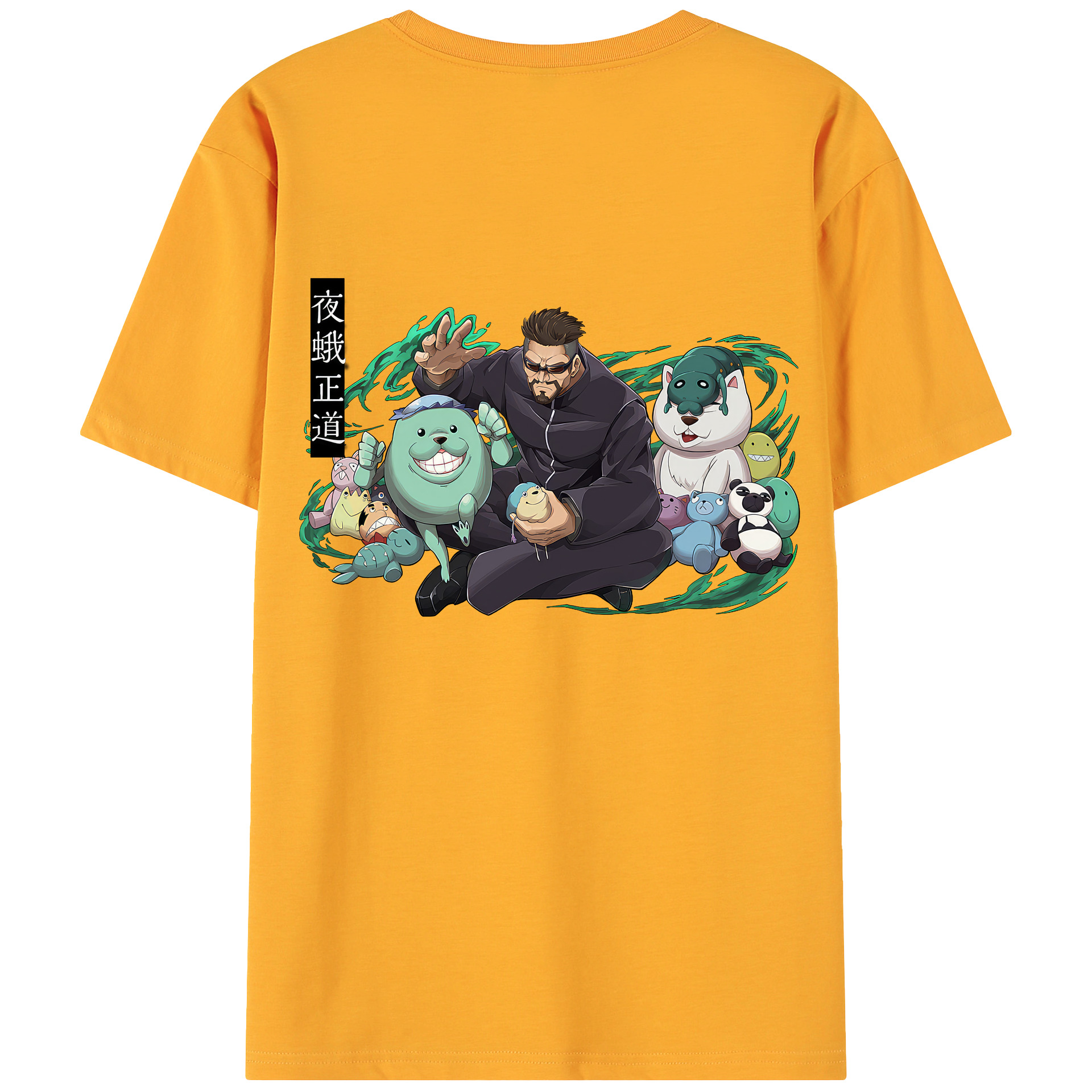 （画像用） ワンピース モンキー・D・ルフィ ONE PIECE Monkey D. Luffy 綿100％ メンズ半袖Tシャツ（バックプリント） 通気性