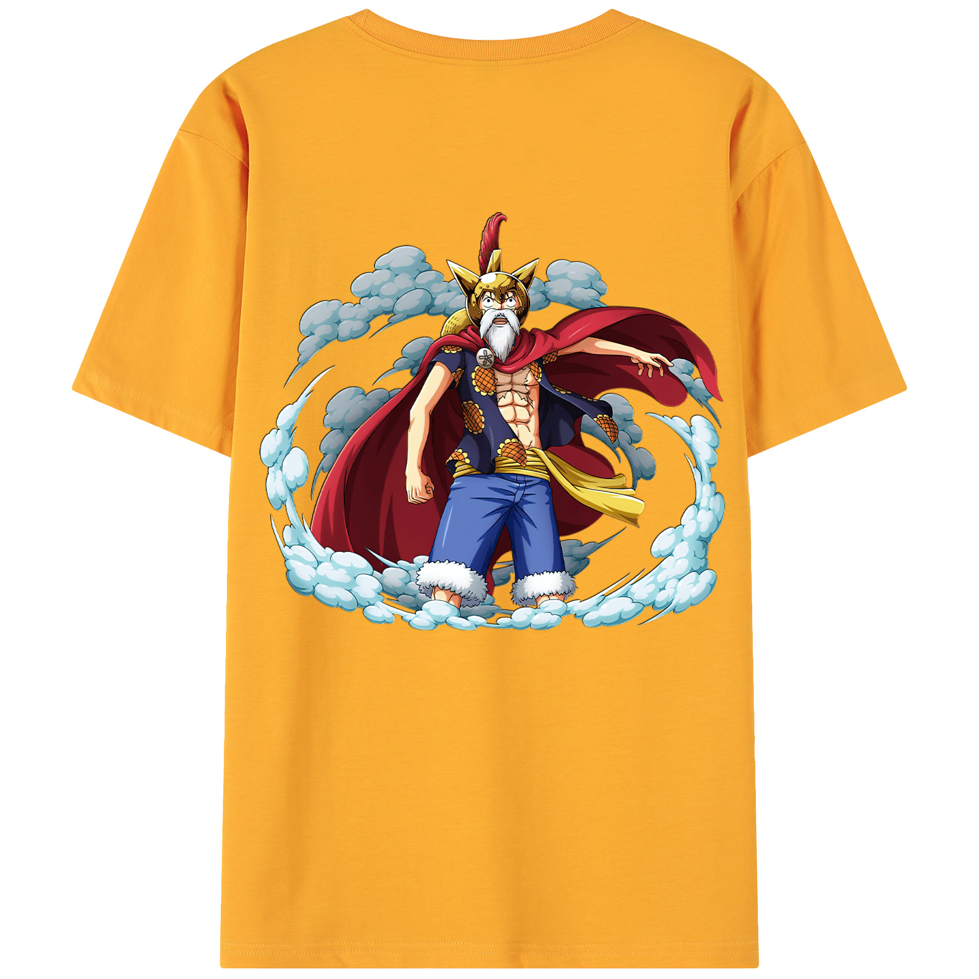 （画像用） ワンピース モンキー・D・ルフィ ONE PIECE Monkey D. Luffy 綿100％ メンズ半袖Tシャツ（バックプリント） 通気性