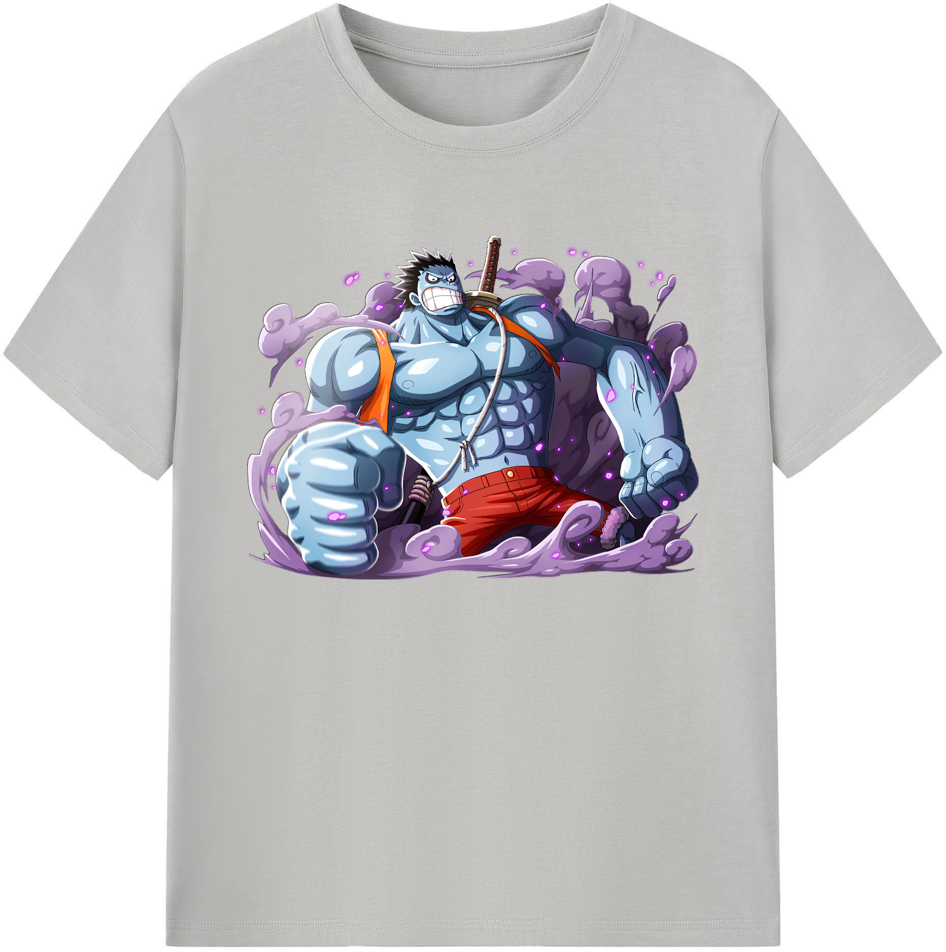 ワンピース モンキー・D・ルフィ ONE PIECE Monkey D. Luffy 綿100％ メンズ半袖Tシャツ｜肌触りやわらか＆通気性