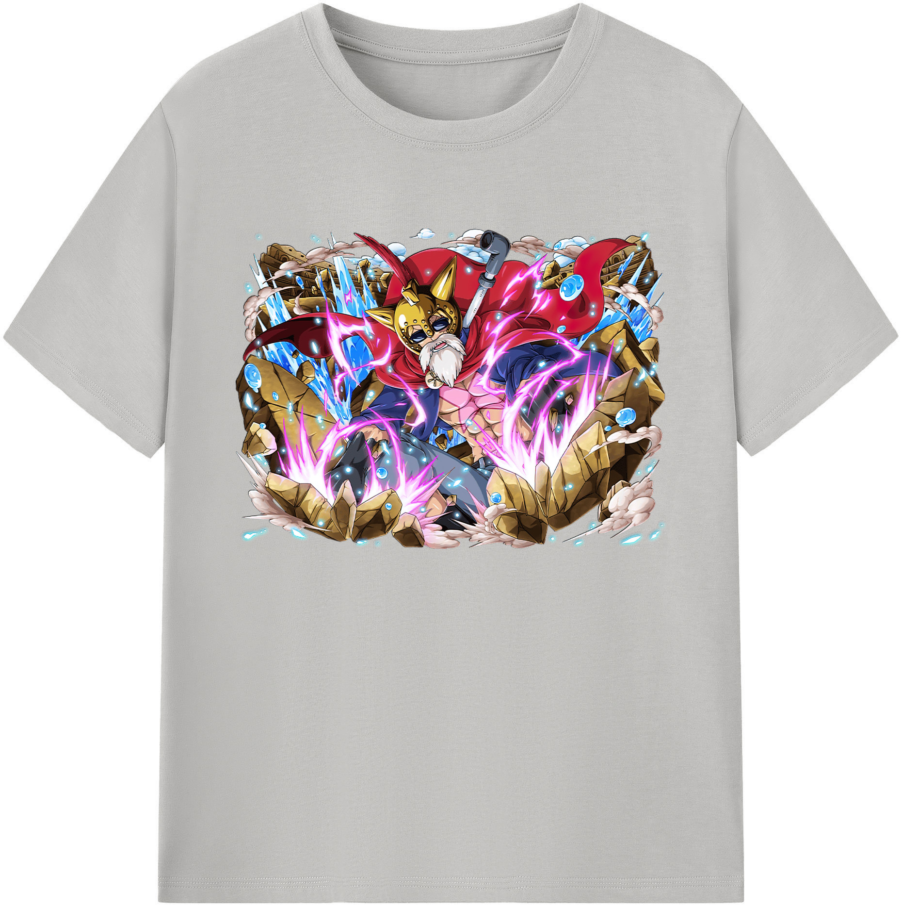 ワンピース モンキー・D・ルフィ ONE PIECE Monkey D. Luffy 綿100％ メンズ半袖Tシャツ｜肌触りやわらか＆通気性