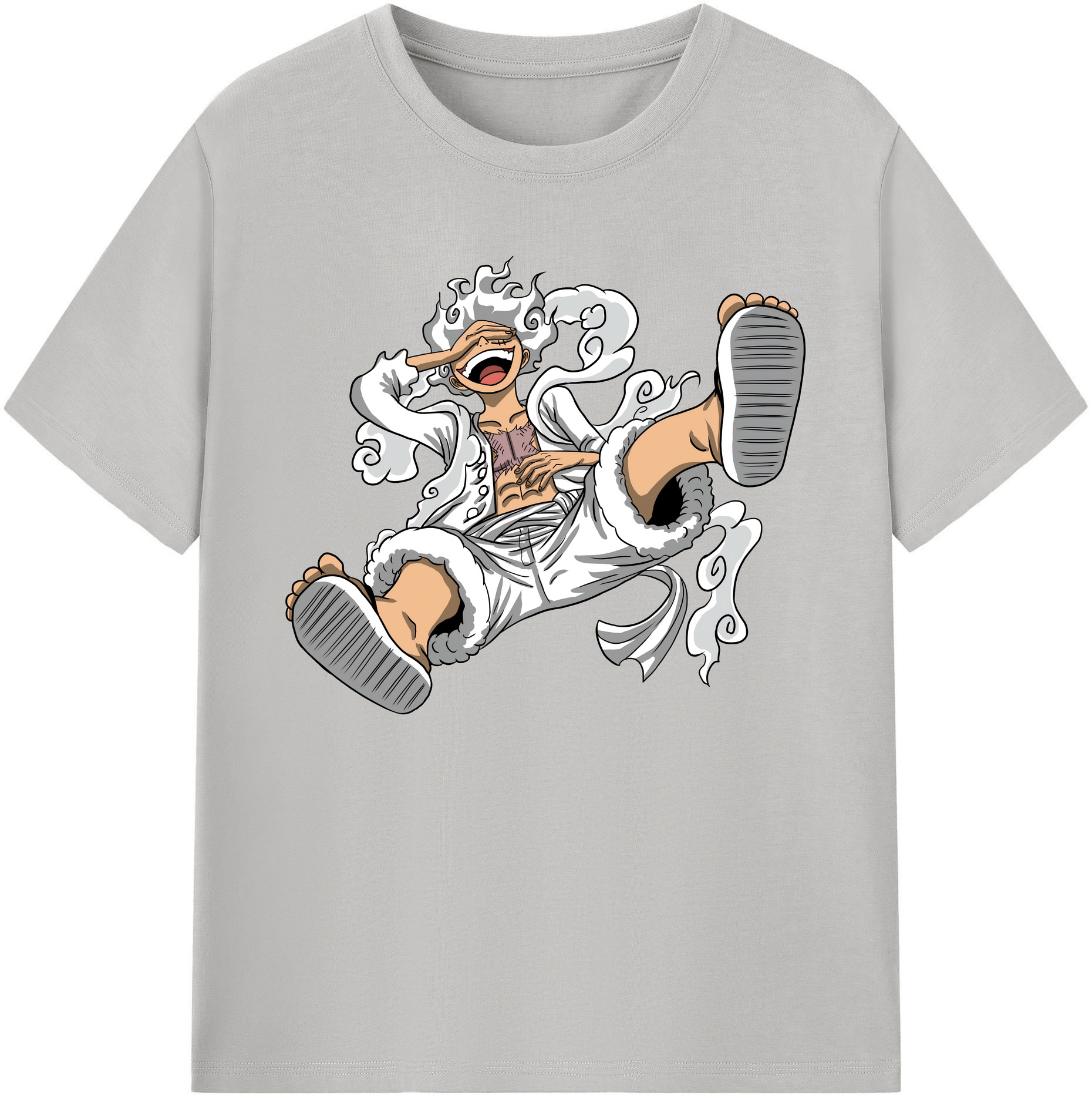 ワンピース モンキー・D・ルフィ ONE PIECE Monkey D. Luffy 綿100％ メンズ半袖Tシャツ｜肌触りやわらか＆通気性