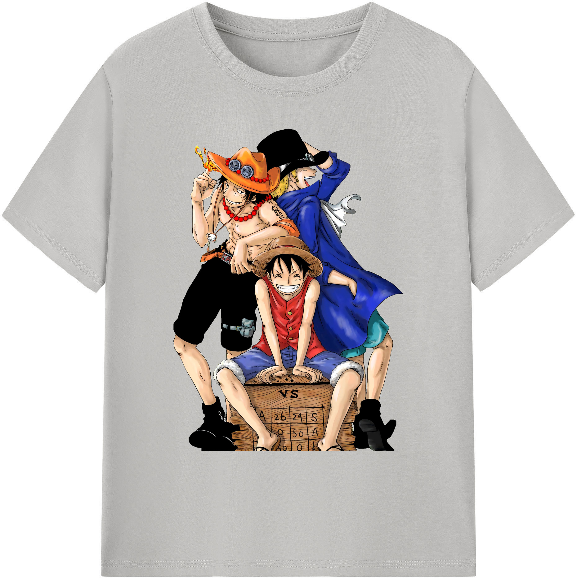 ワンピース モンキー・D・ルフィ ONE PIECE Monkey D. Luffy 綿100％ メンズ半袖Tシャツ｜肌触りやわらか＆通気性
