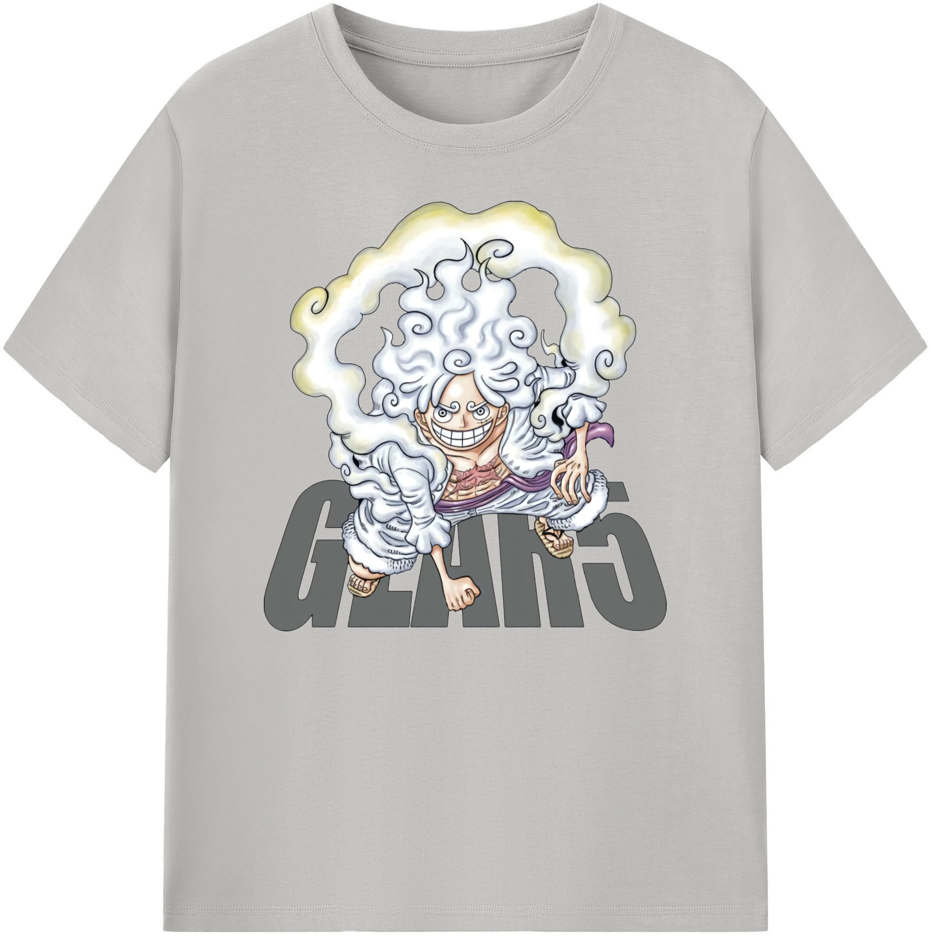 ワンピース モンキー・D・ルフィ ONE PIECE Monkey D. Luffy 綿100％ メンズ半袖Tシャツ｜肌触りやわらか＆通気性