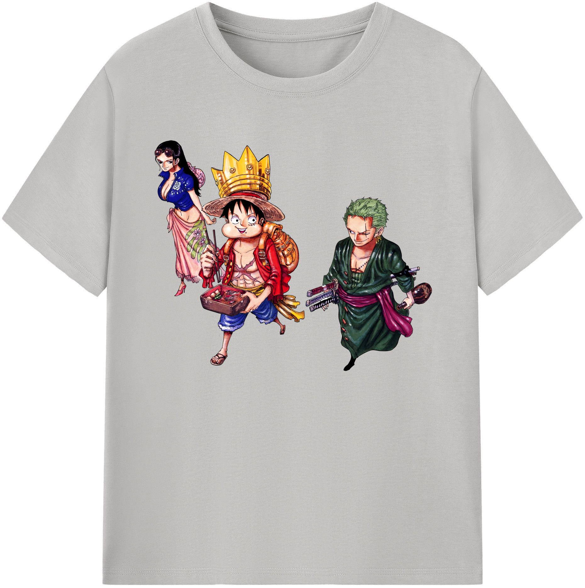 ワンピース モンキー・D・ルフィ ONE PIECE Monkey D. Luffy 綿100％ メンズ半袖Tシャツ｜肌触りやわらか＆通気性