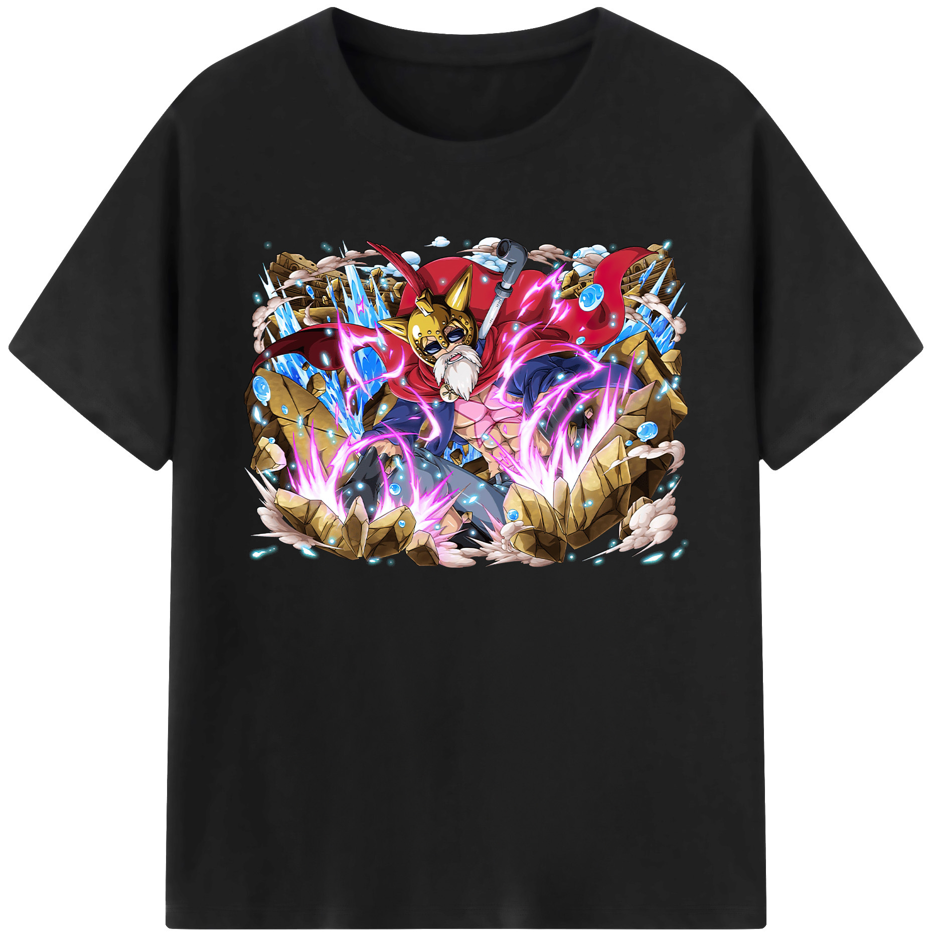 ワンピース モンキー・D・ルフィ ONE PIECE Monkey D. Luffy 綿100％ メンズ半袖Tシャツ｜肌触りやわらか＆通気性