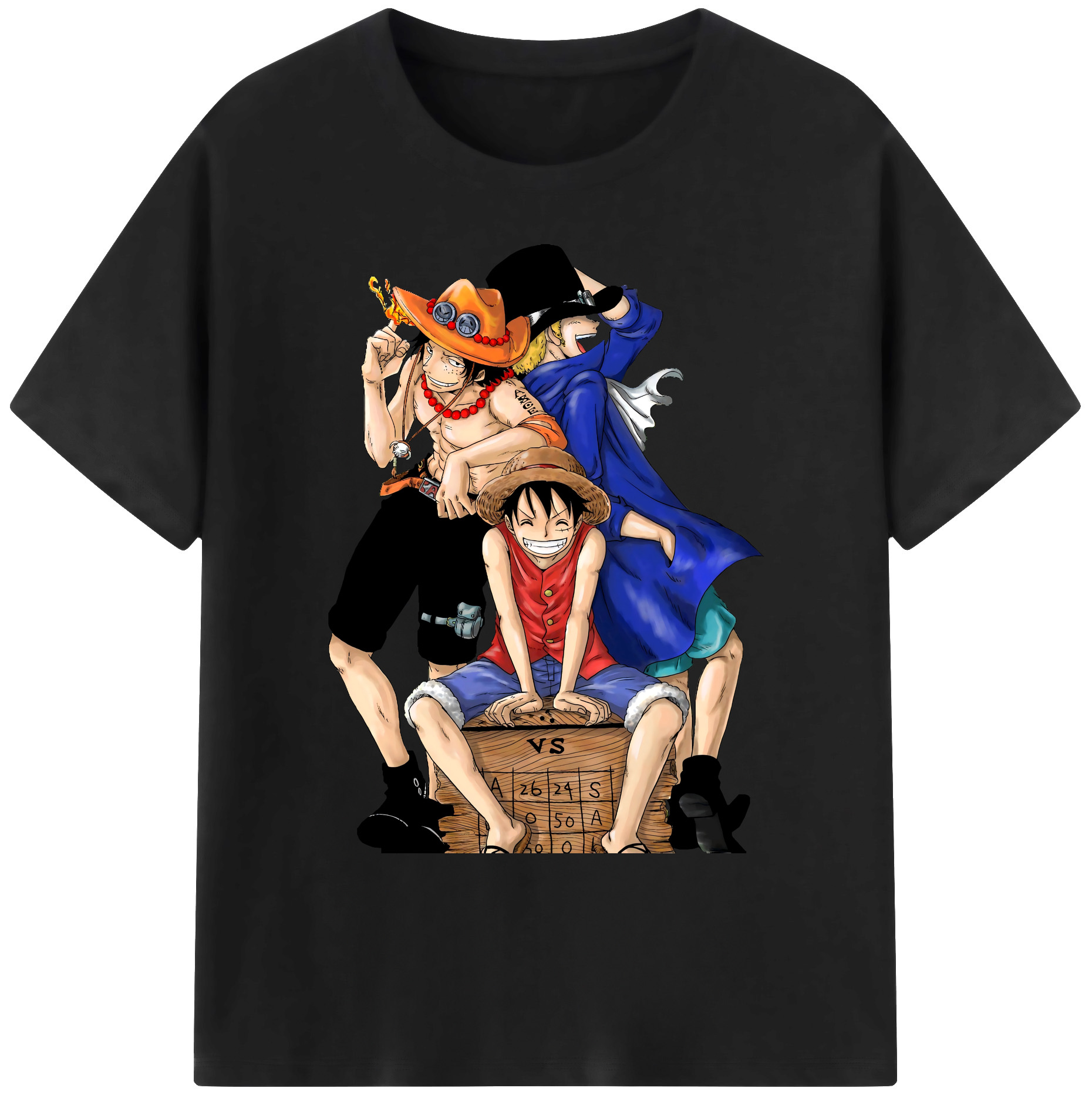 ワンピース モンキー・D・ルフィ ONE PIECE Monkey D. Luffy 綿100％ メンズ半袖Tシャツ｜肌触りやわらか＆通気性