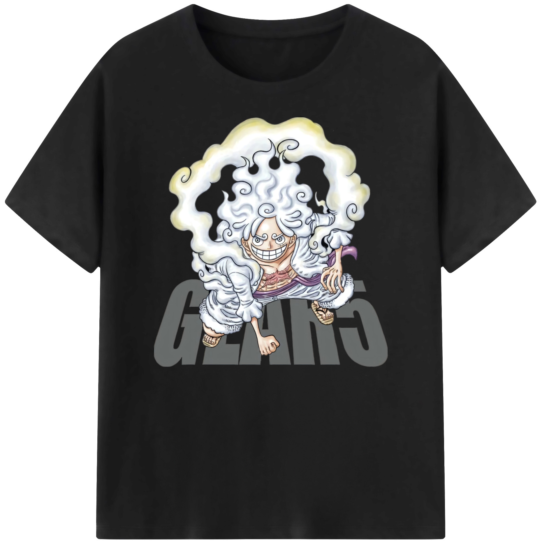 ワンピース モンキー・D・ルフィ ONE PIECE Monkey D. Luffy 綿100％ メンズ半袖Tシャツ｜肌触りやわらか＆通気性