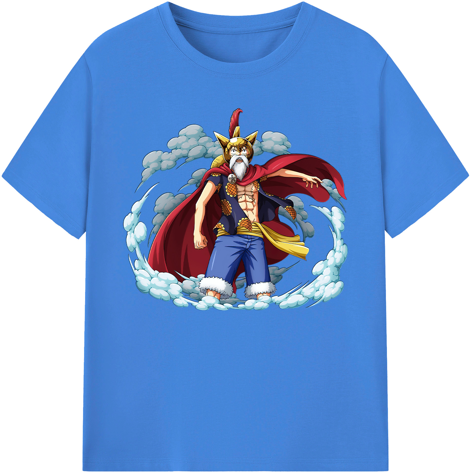 ワンピース モンキー・D・ルフィ ONE PIECE Monkey D. Luffy 綿100％ メンズ半袖Tシャツ｜肌触りやわらか＆通気性