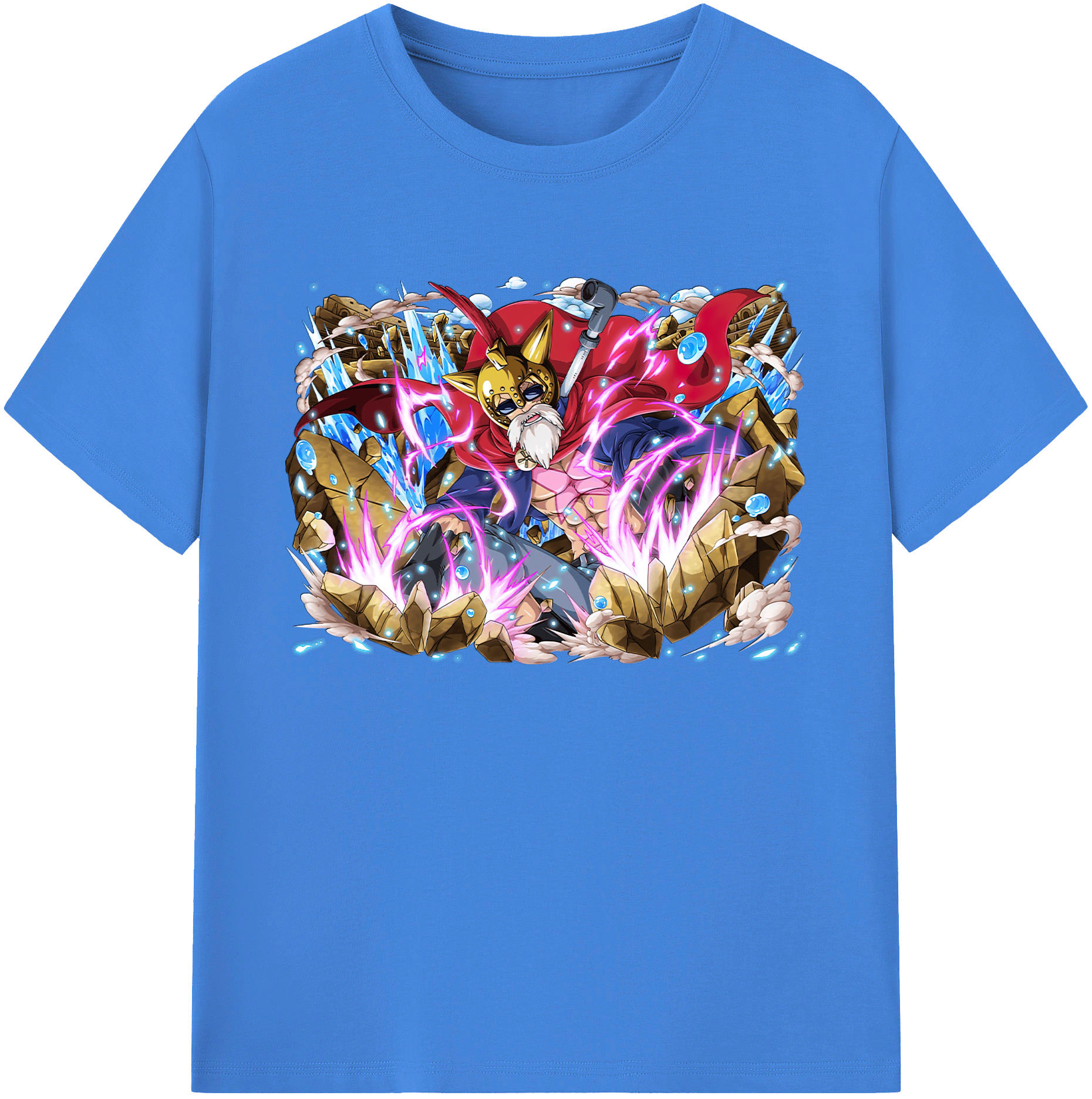 ワンピース モンキー・D・ルフィ ONE PIECE Monkey D. Luffy 綿100％ メンズ半袖Tシャツ｜肌触りやわらか＆通気性