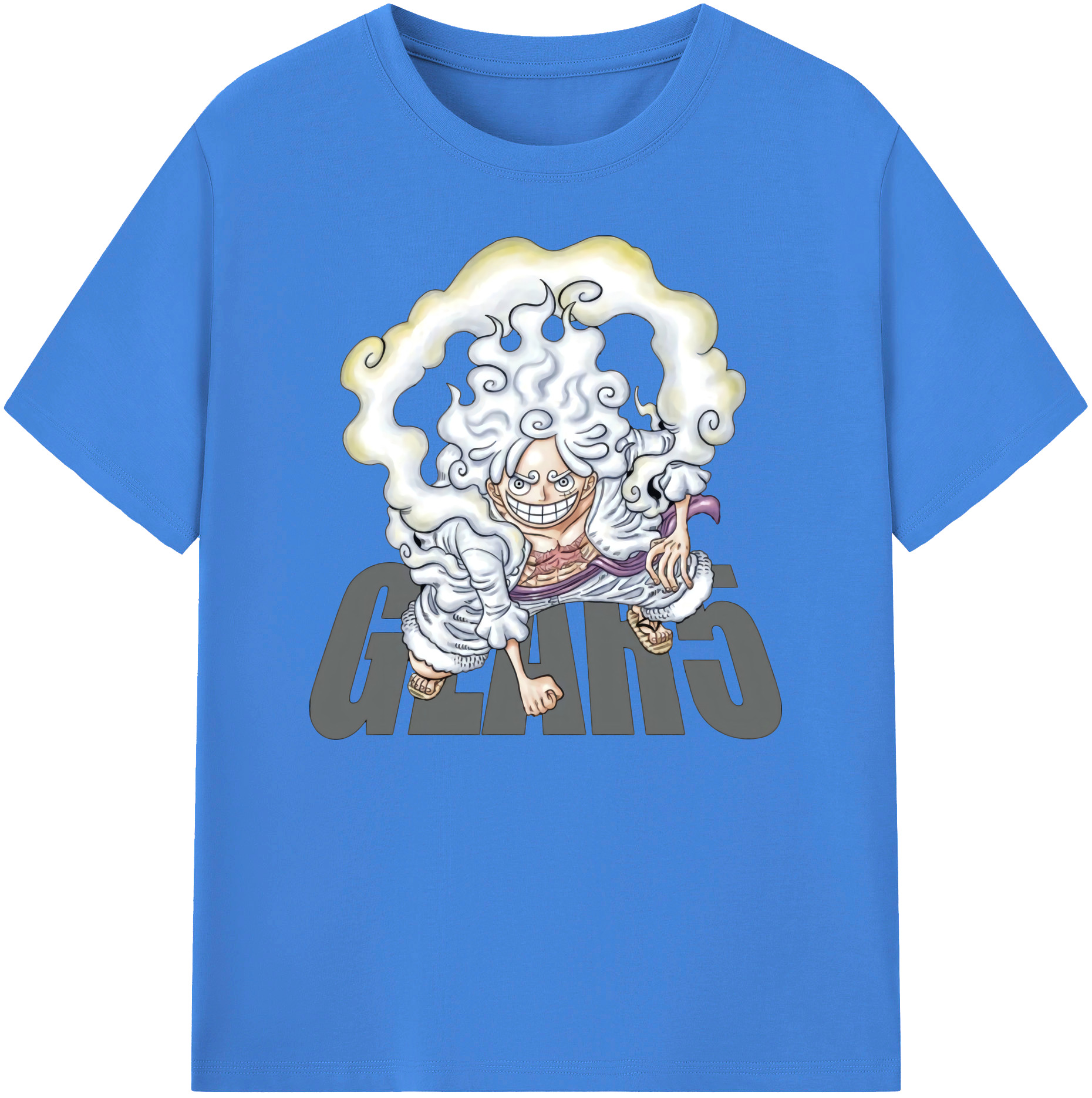 ワンピース モンキー・D・ルフィ ONE PIECE Monkey D. Luffy 綿100％ メンズ半袖Tシャツ｜肌触りやわらか＆通気性