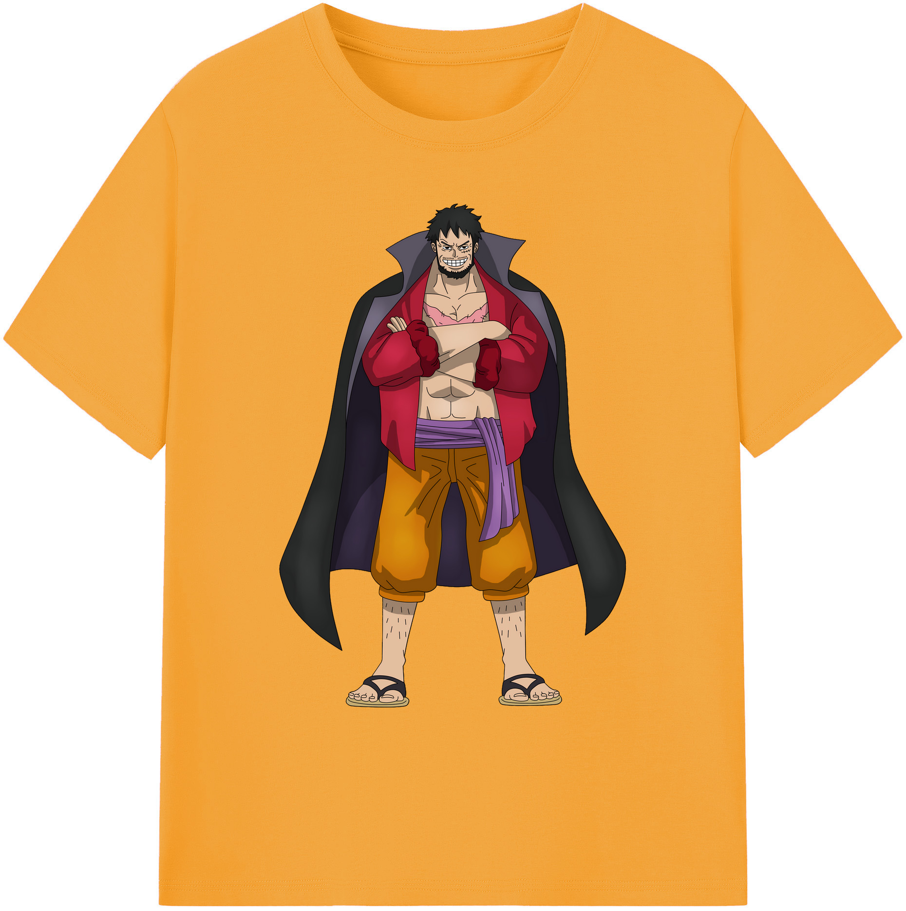ワンピース モンキー・D・ルフィ ONE PIECE Monkey D. Luffy 綿100％ メンズ半袖Tシャツ｜肌触りやわらか＆通気性