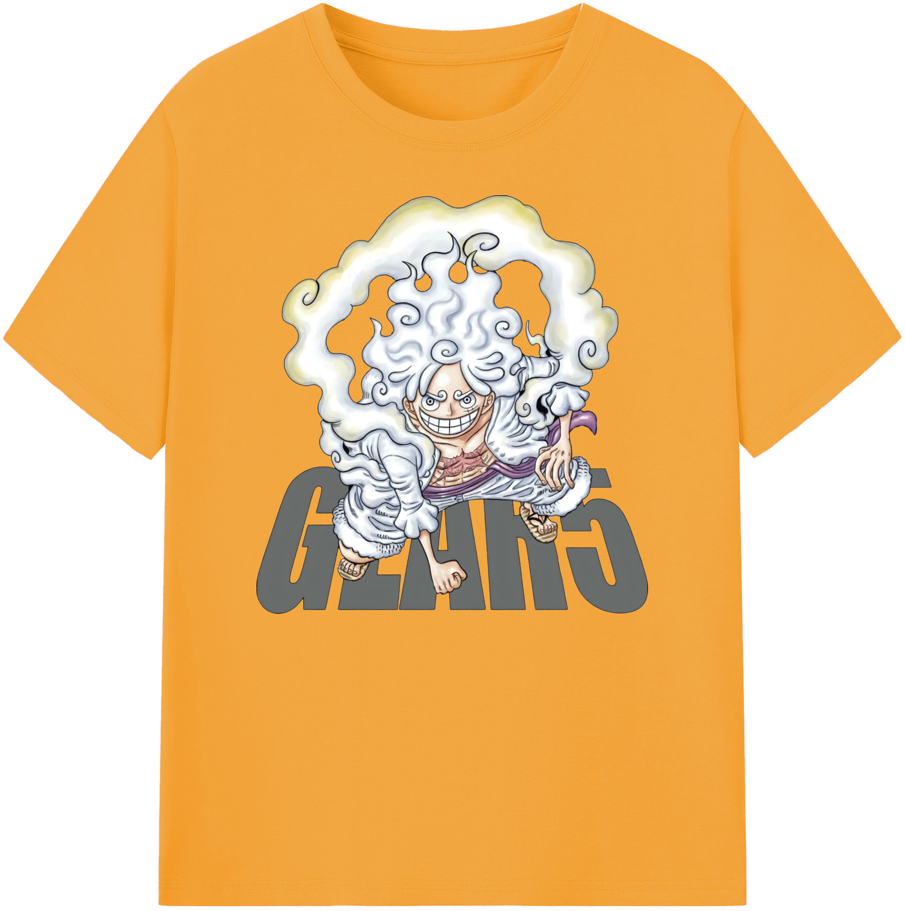 ワンピース モンキー・D・ルフィ ONE PIECE Monkey D. Luffy 綿100％ メンズ半袖Tシャツ｜肌触りやわらか＆通気性