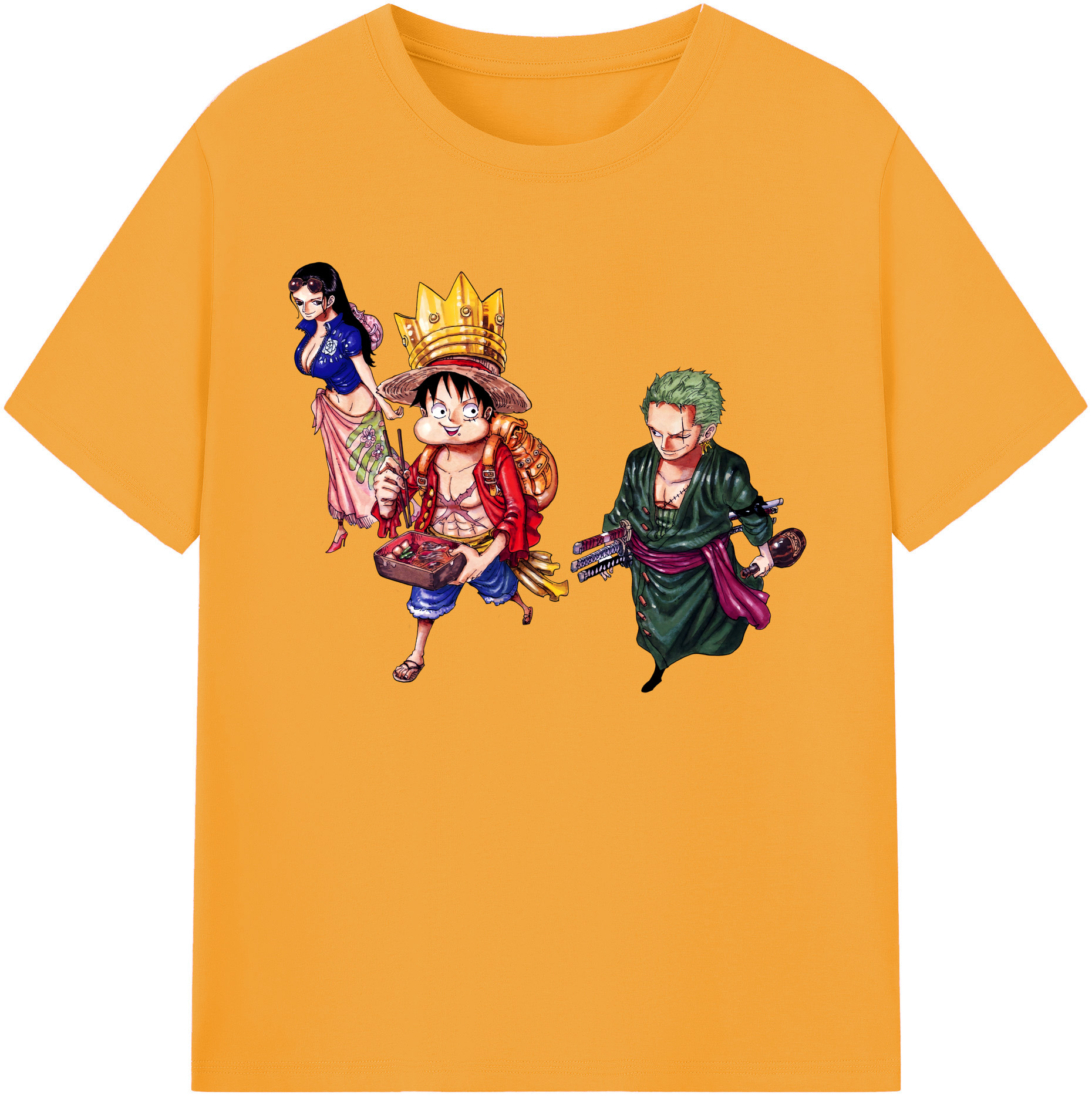 ワンピース モンキー・D・ルフィ ONE PIECE Monkey D. Luffy 綿100％ メンズ半袖Tシャツ｜肌触りやわらか＆通気性