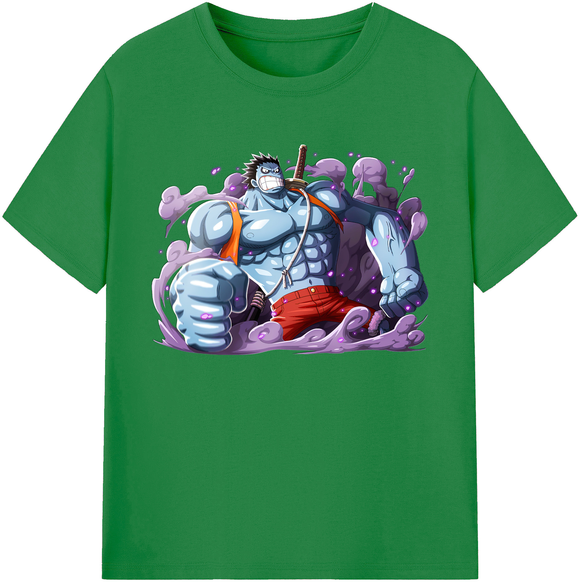 ワンピース モンキー・D・ルフィ ONE PIECE Monkey D. Luffy 綿100％ メンズ半袖Tシャツ｜肌触りやわらか＆通気性