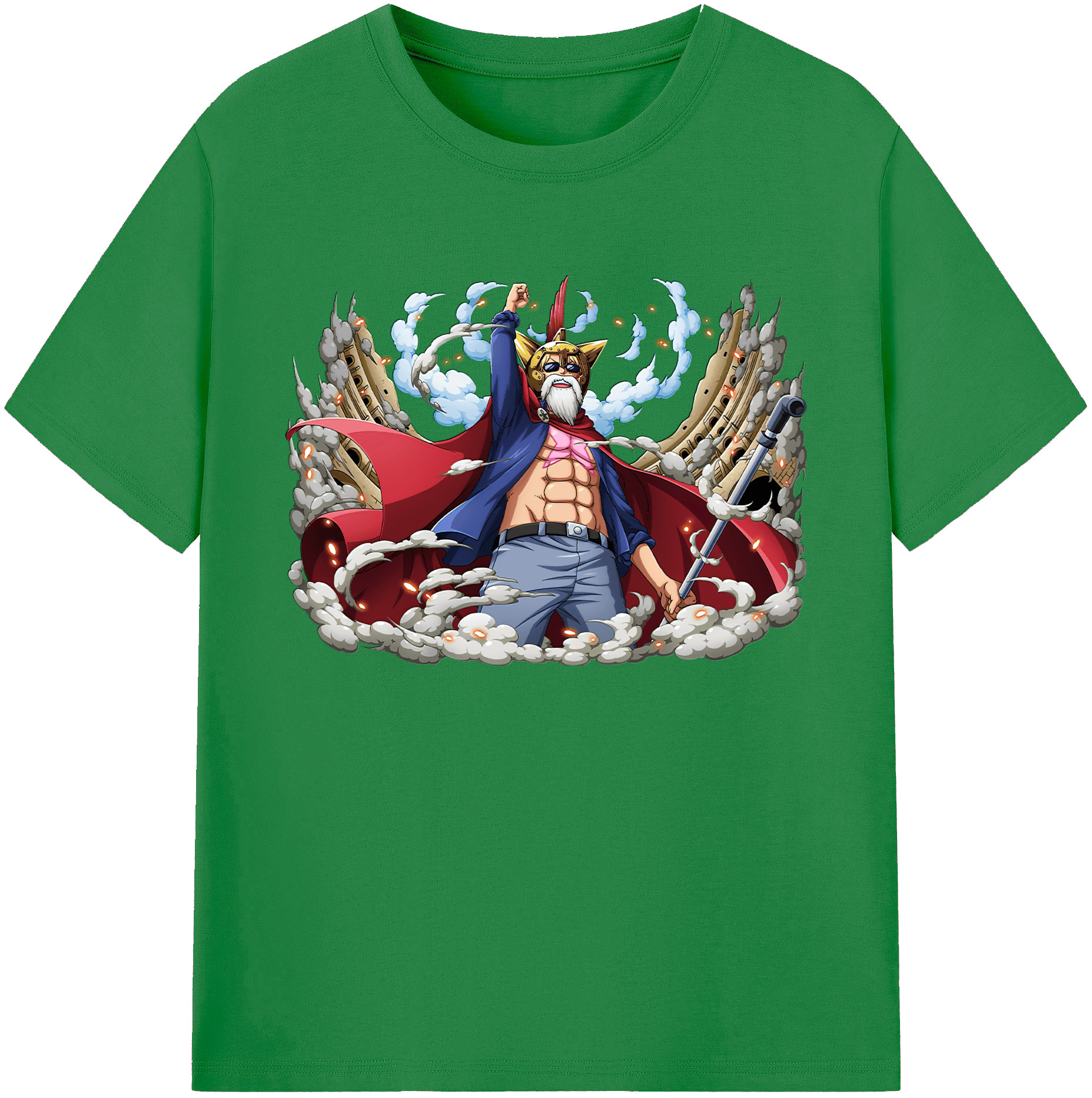 ワンピース モンキー・D・ルフィ ONE PIECE Monkey D. Luffy 綿100％ メンズ半袖Tシャツ｜肌触りやわらか＆通気性