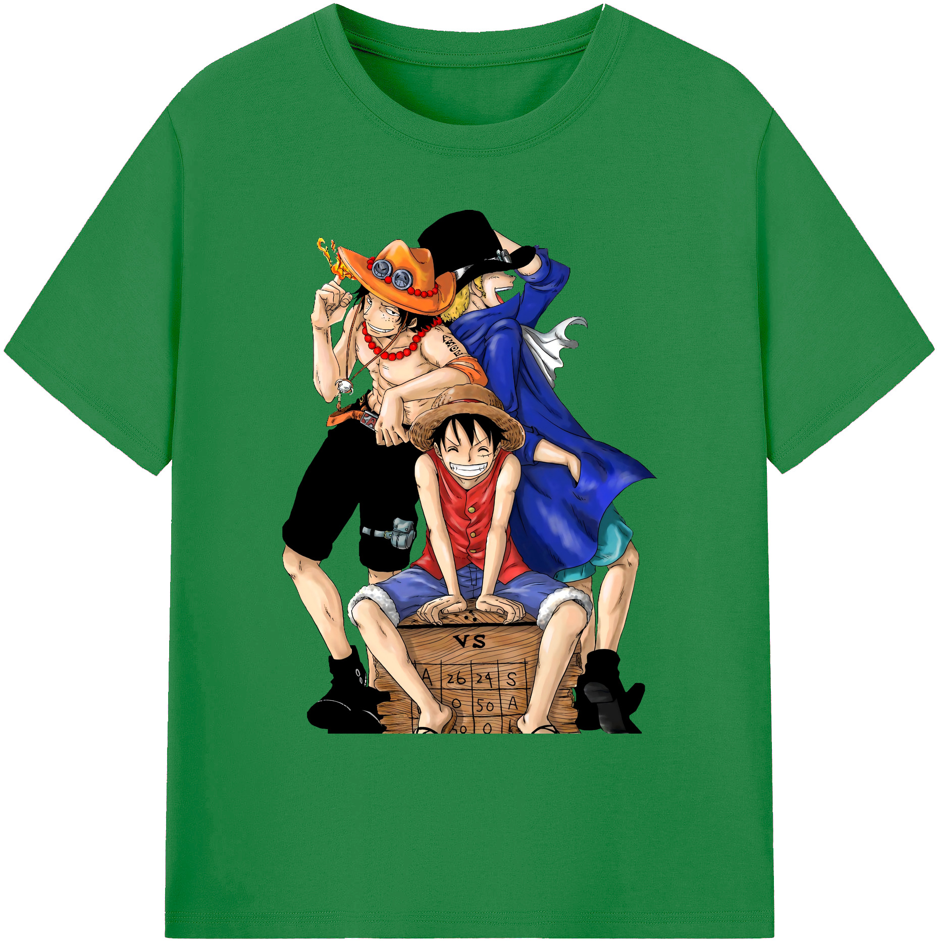 ワンピース モンキー・D・ルフィ ONE PIECE Monkey D. Luffy 綿100％ メンズ半袖Tシャツ｜肌触りやわらか＆通気性