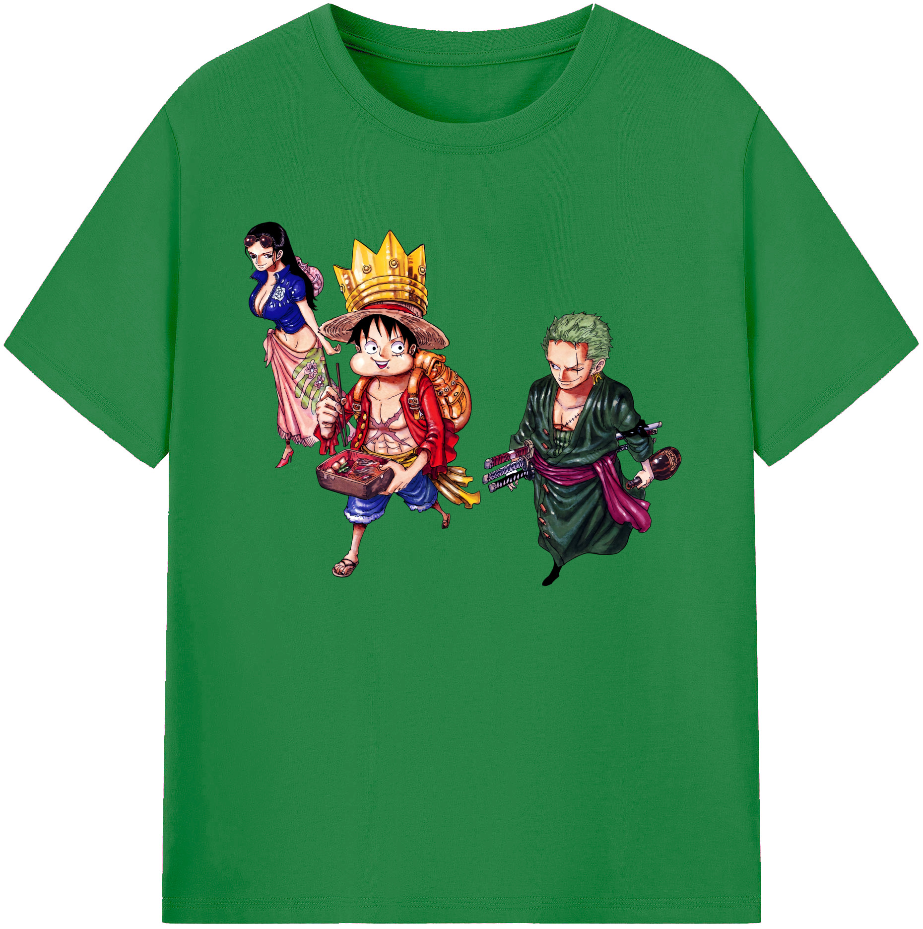 ワンピース モンキー・D・ルフィ ONE PIECE Monkey D. Luffy 綿100％ メンズ半袖Tシャツ｜肌触りやわらか＆通気性