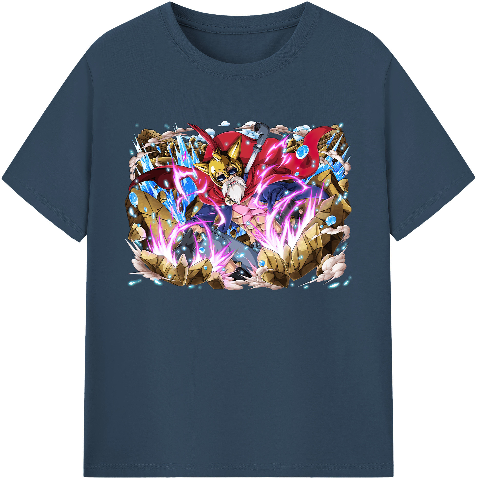 ワンピース モンキー・D・ルフィ ONE PIECE Monkey D. Luffy 綿100％ メンズ半袖Tシャツ｜肌触りやわらか＆通気性
