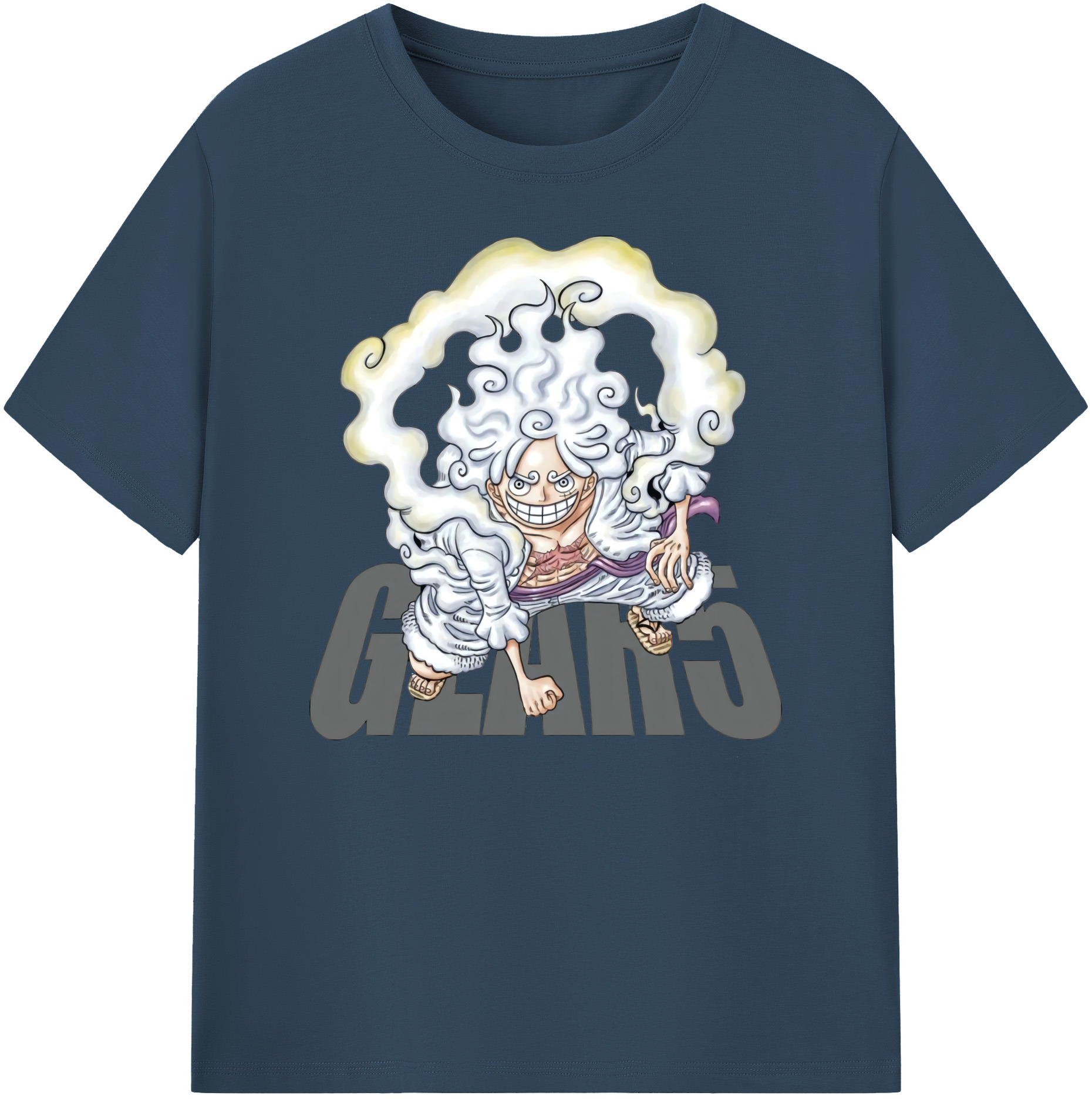 ワンピース モンキー・D・ルフィ ONE PIECE Monkey D. Luffy 綿100％ メンズ半袖Tシャツ｜肌触りやわらか＆通気性