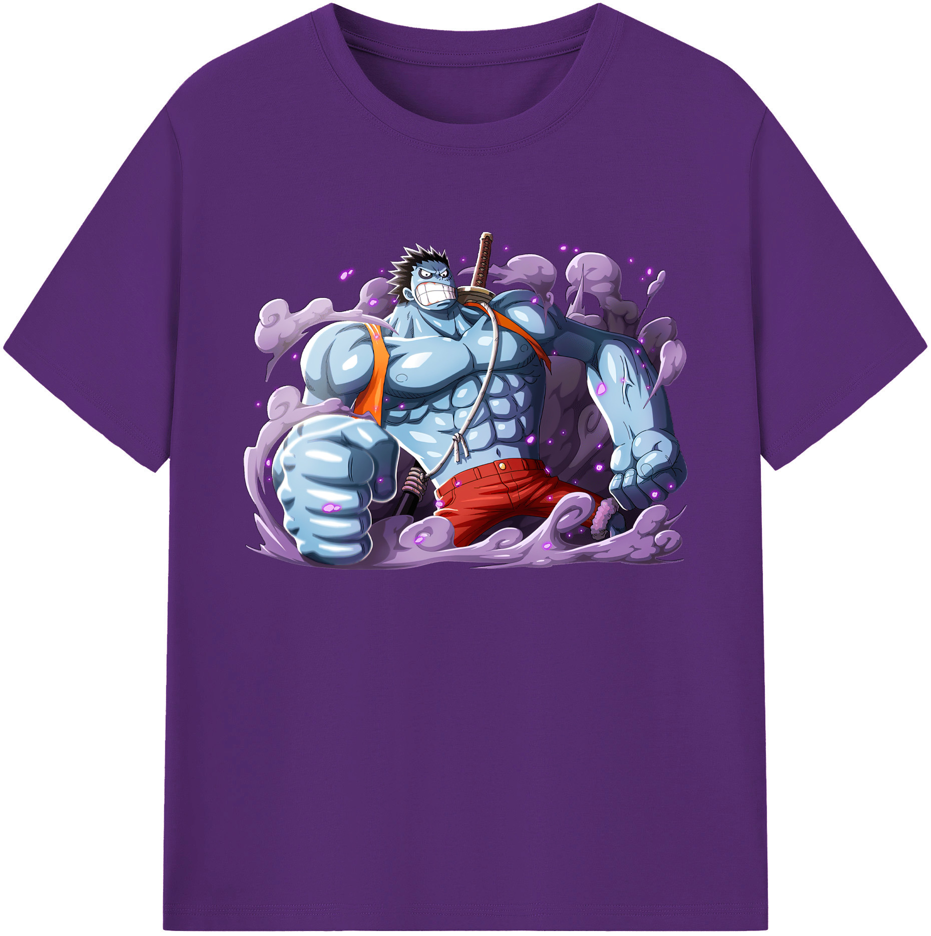 ワンピース モンキー・D・ルフィ ONE PIECE Monkey D. Luffy 綿100％ メンズ半袖Tシャツ｜肌触りやわらか＆通気性