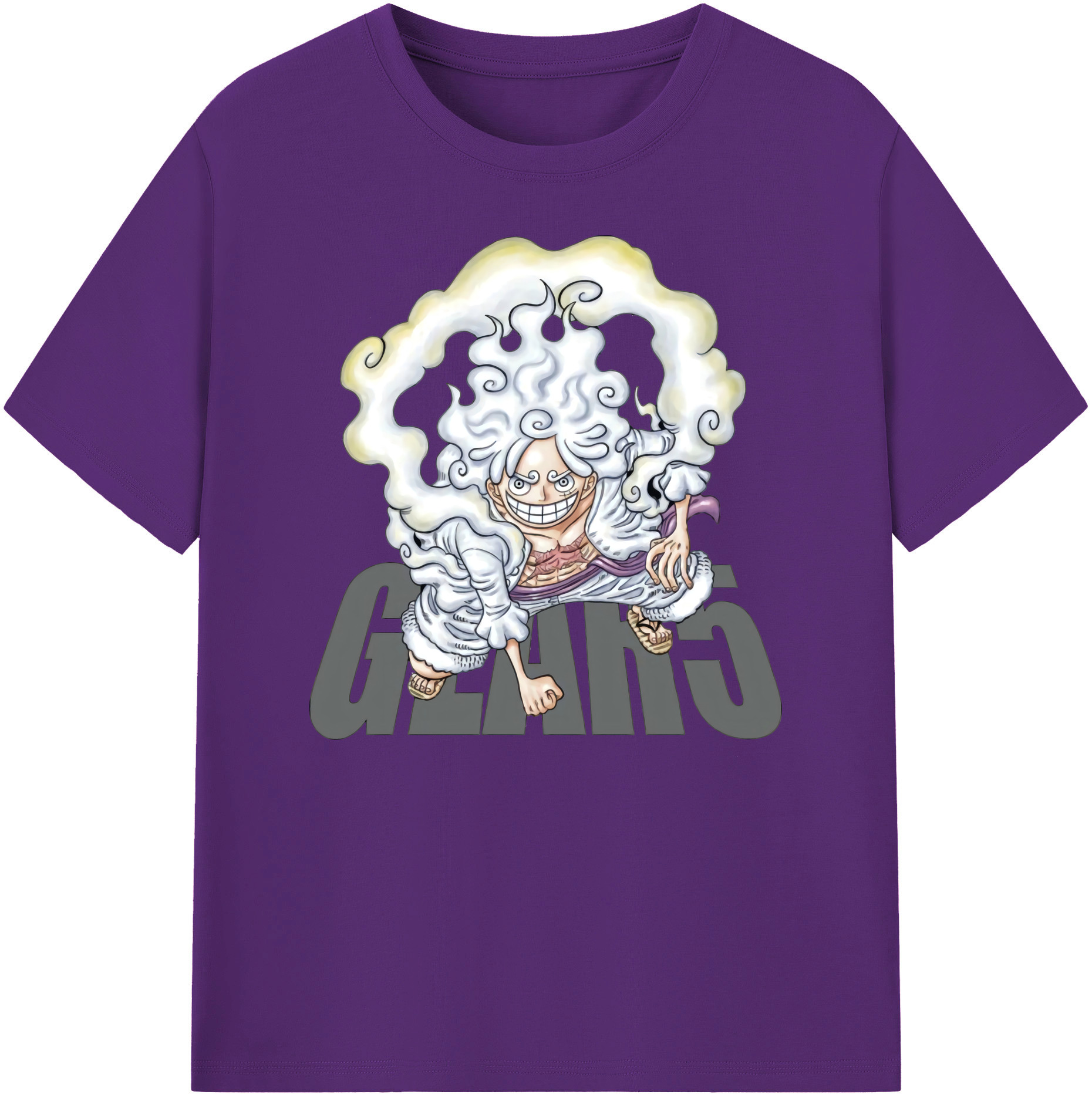 ワンピース モンキー・D・ルフィ ONE PIECE Monkey D. Luffy 綿100％ メンズ半袖Tシャツ｜肌触りやわらか＆通気性