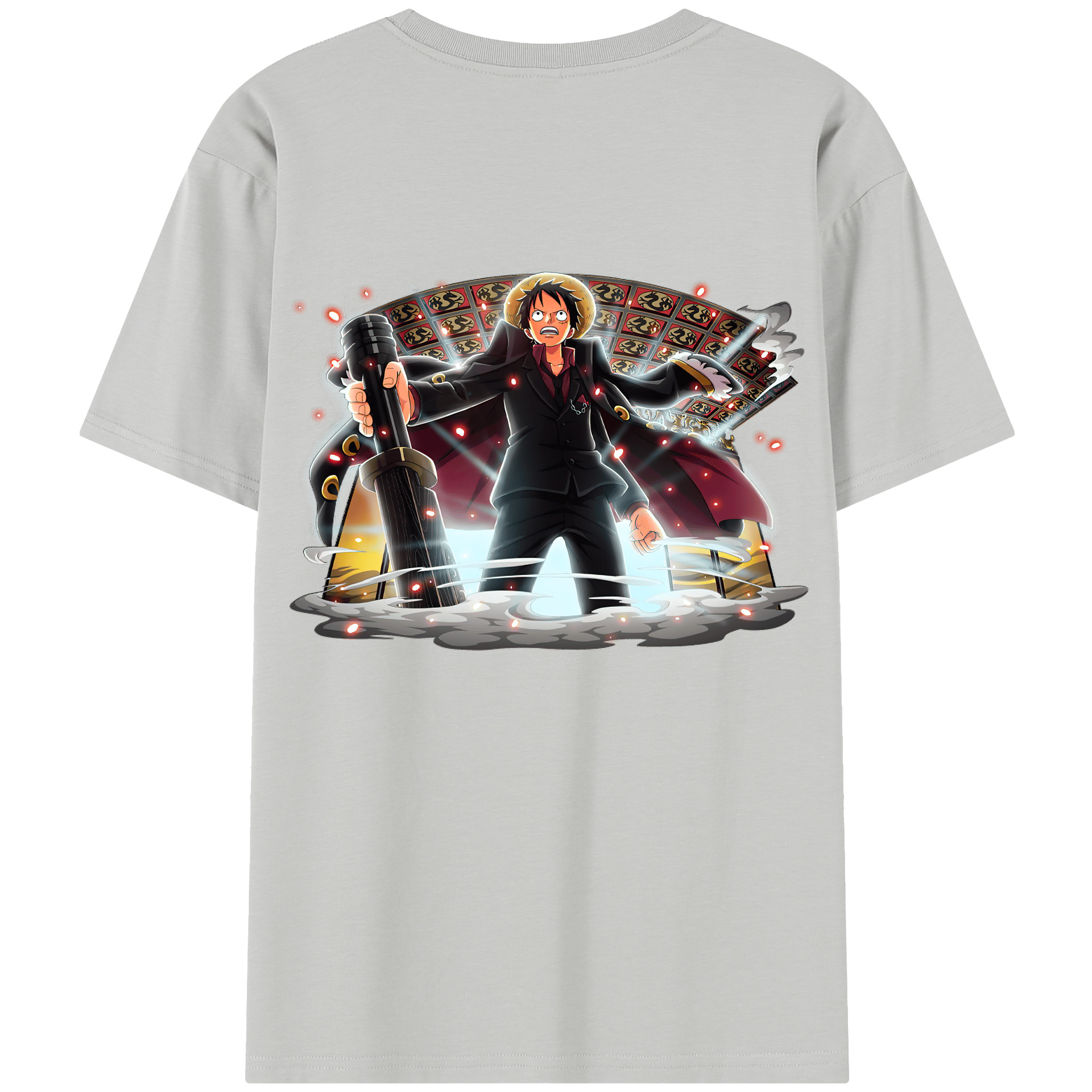 （画像用） ワンピース モンキー・D・ルフィ ONE PIECE Monkey D. Luffy レディース半袖Tシャツ(バックプリント)