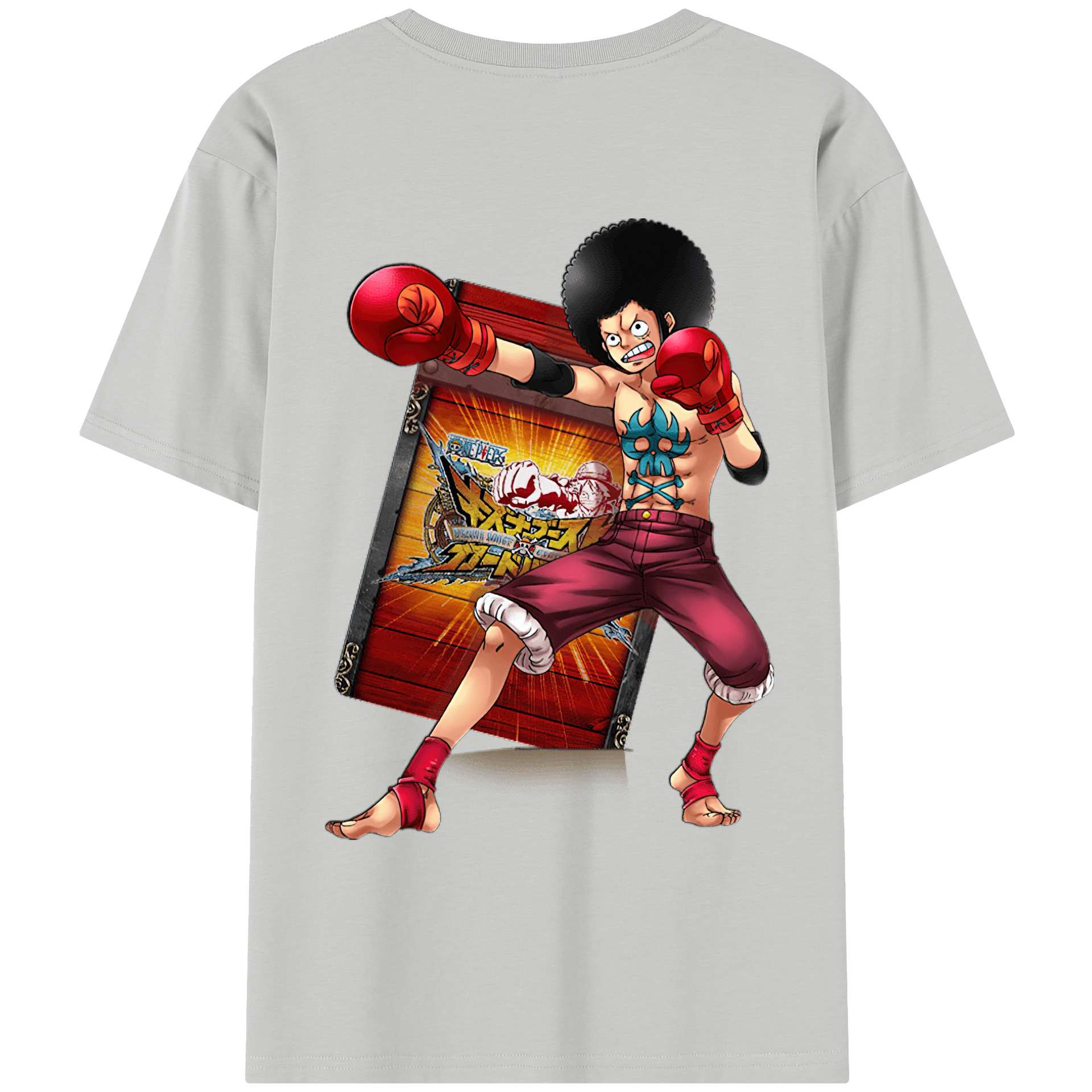 ワンピース モンキー・D・ルフィ ONE PIECE Monkey D. Luffy レディース半袖Tシャツ(バックプリント)