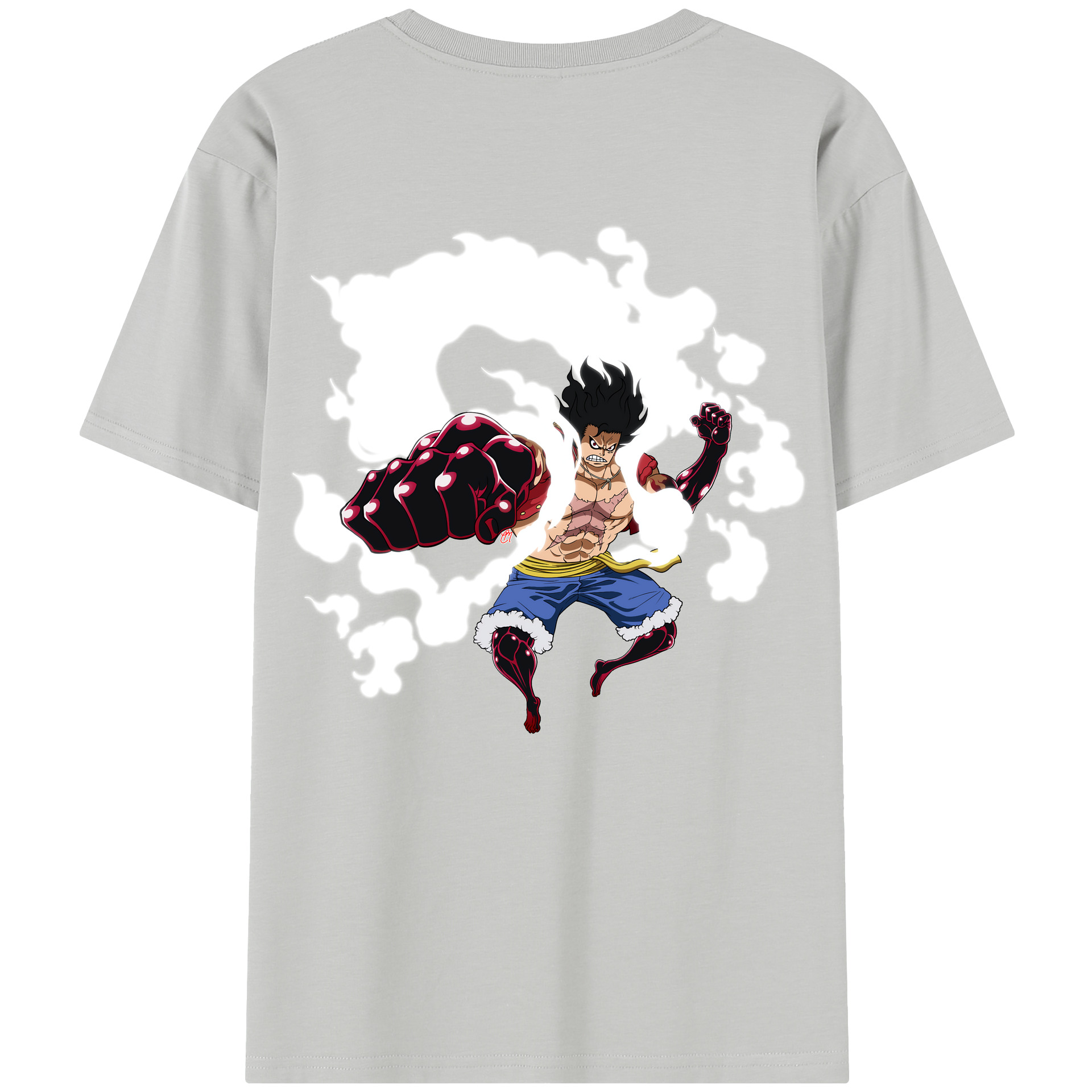 ワンピース モンキー・D・ルフィ ONE PIECE Monkey D. Luffy レディース半袖Tシャツ(バックプリント)