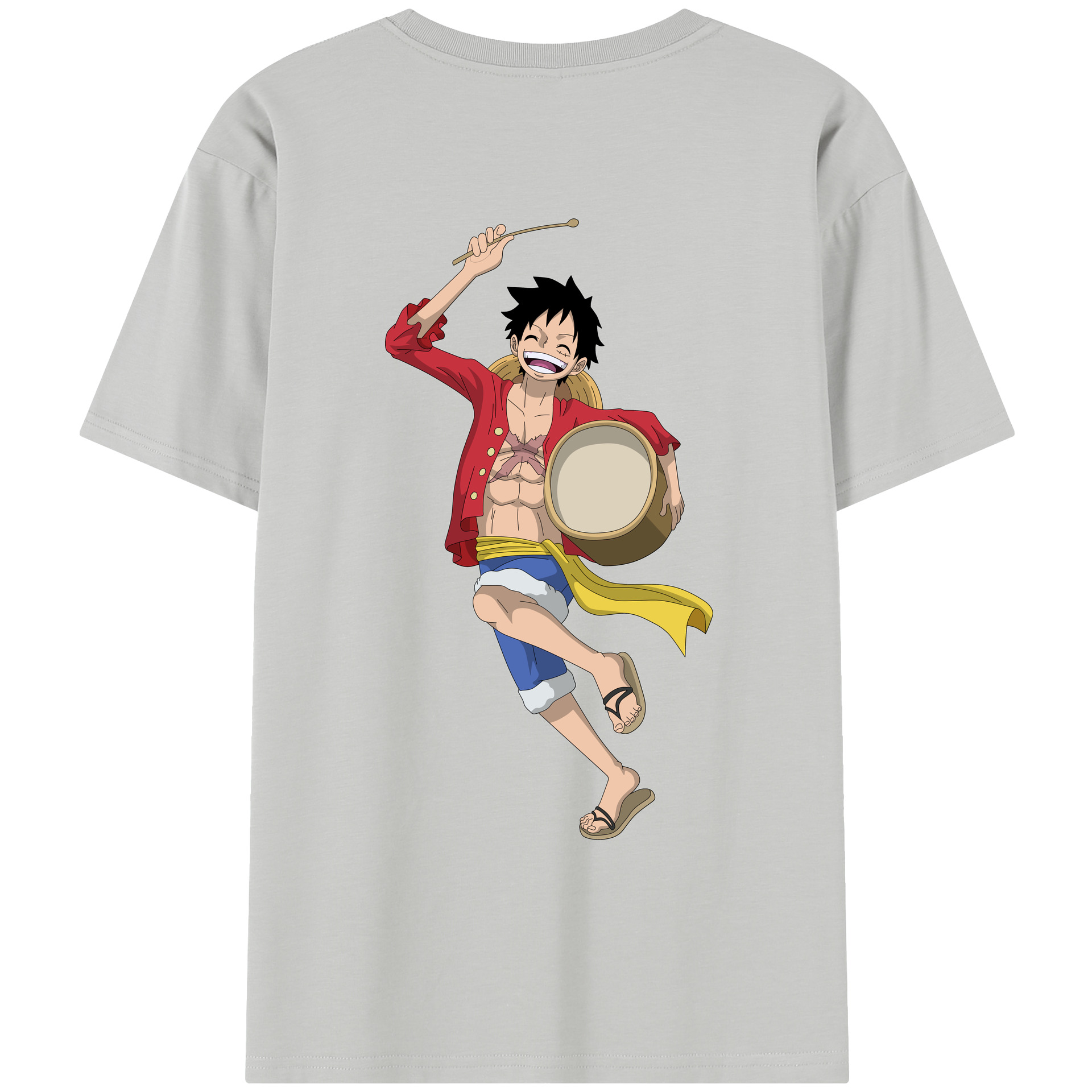 ワンピース モンキー・D・ルフィ ONE PIECE Monkey D. Luffy レディース半袖Tシャツ(バックプリント)