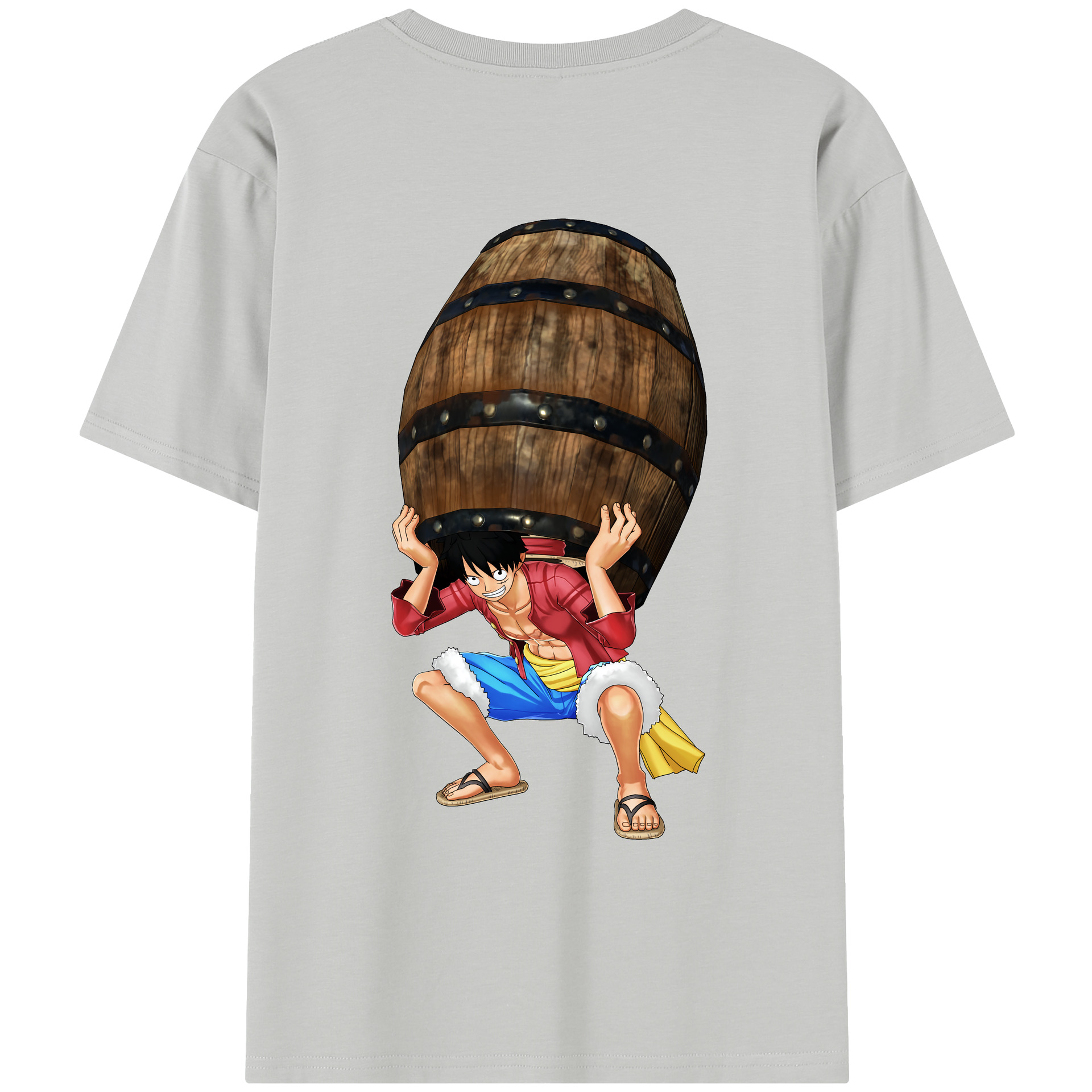 ワンピース モンキー・D・ルフィ ONE PIECE Monkey D. Luffy レディース半袖Tシャツ(バックプリント)