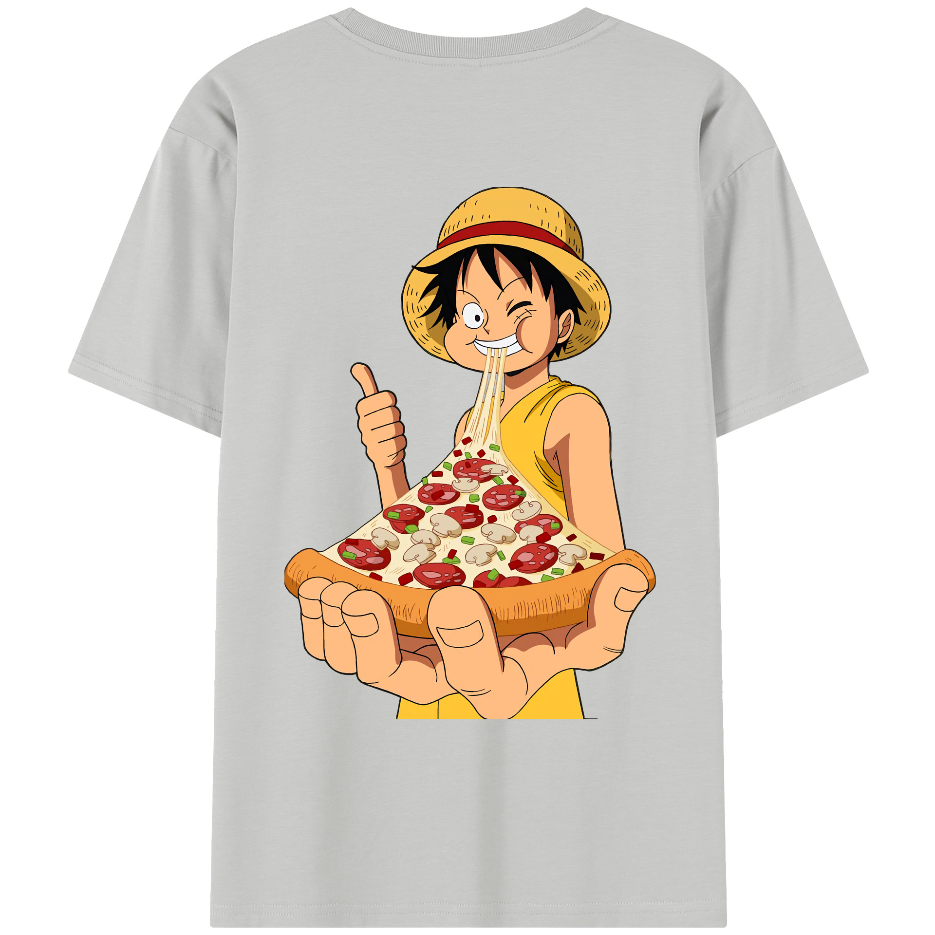 ワンピース モンキー・D・ルフィ ONE PIECE Monkey D. Luffy レディース半袖Tシャツ(バックプリント)