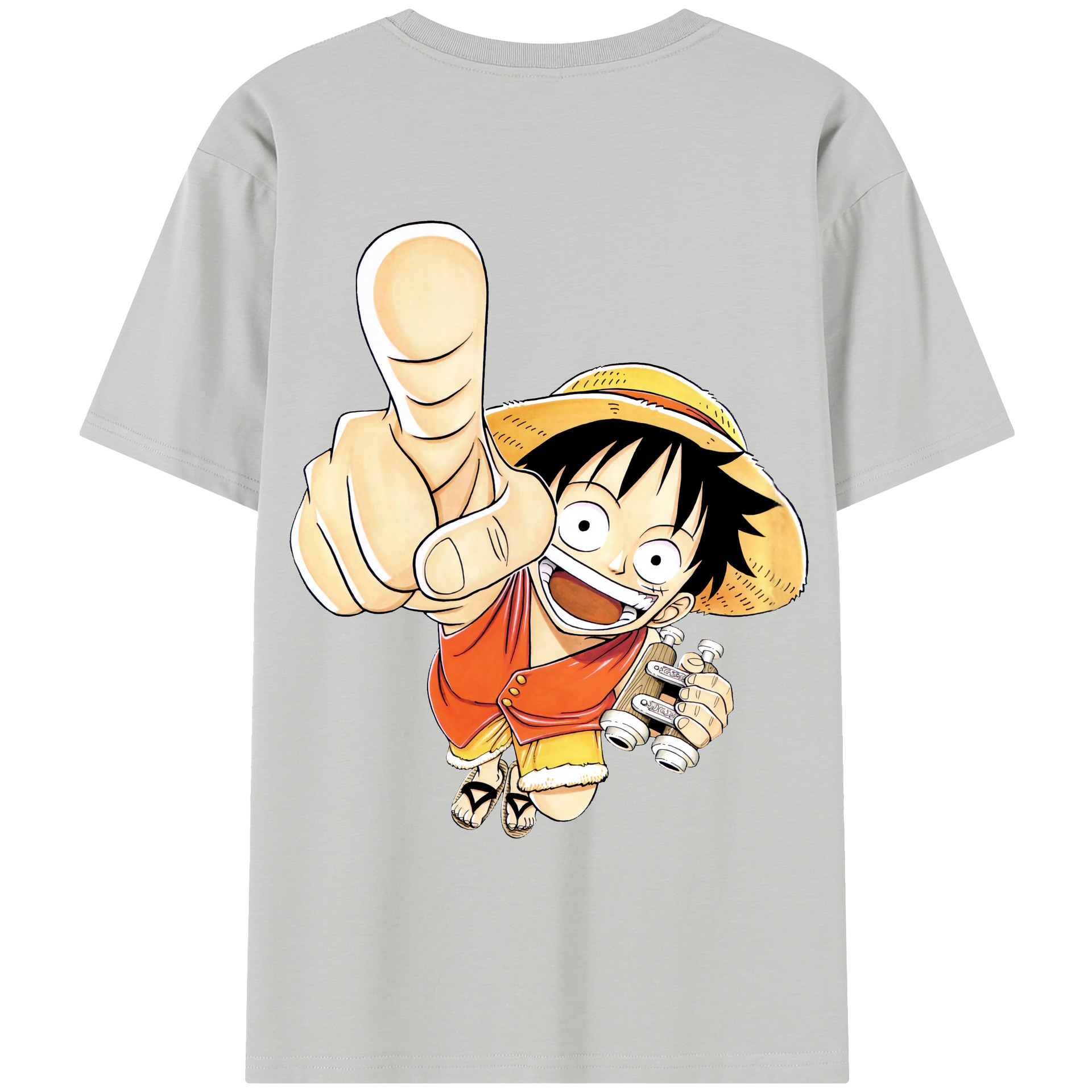 ワンピース モンキー・D・ルフィ ONE PIECE Monkey D. Luffy レディース半袖Tシャツ(バックプリント)
