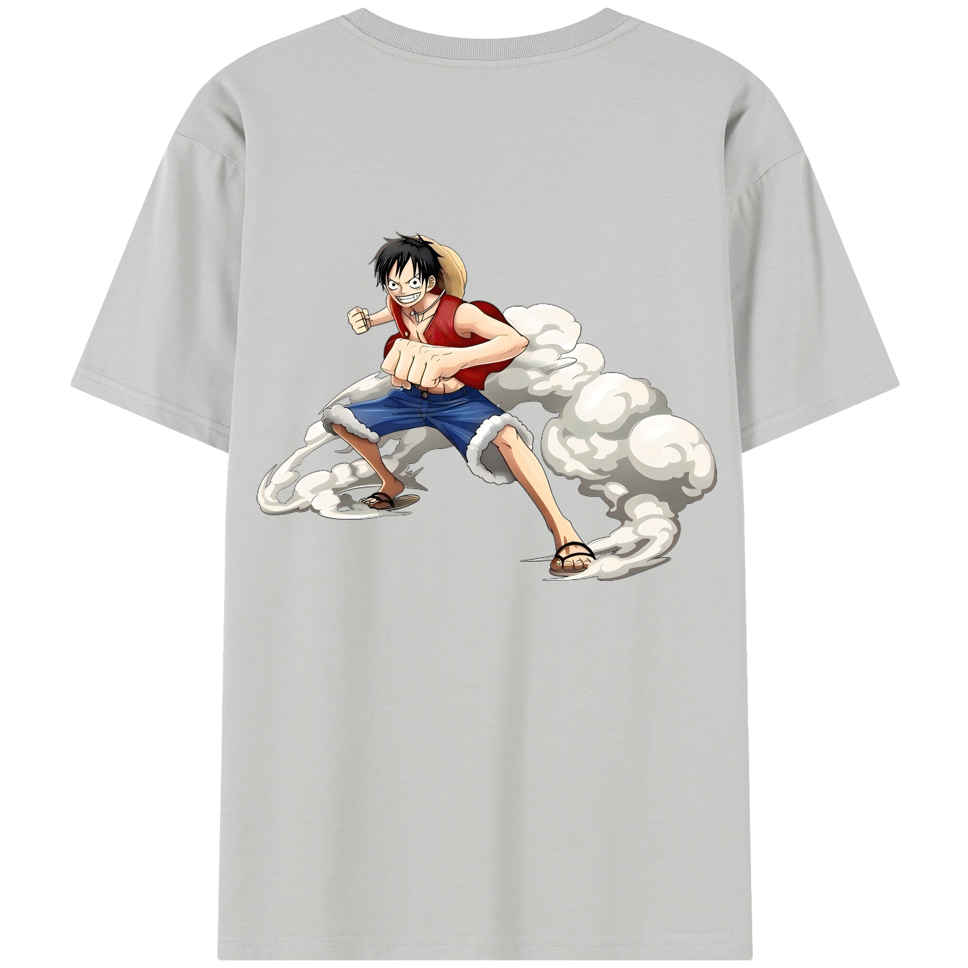 （画像用） ワンピース モンキー・D・ルフィ ONE PIECE Monkey D. Luffy レディース半袖Tシャツ(バックプリント)