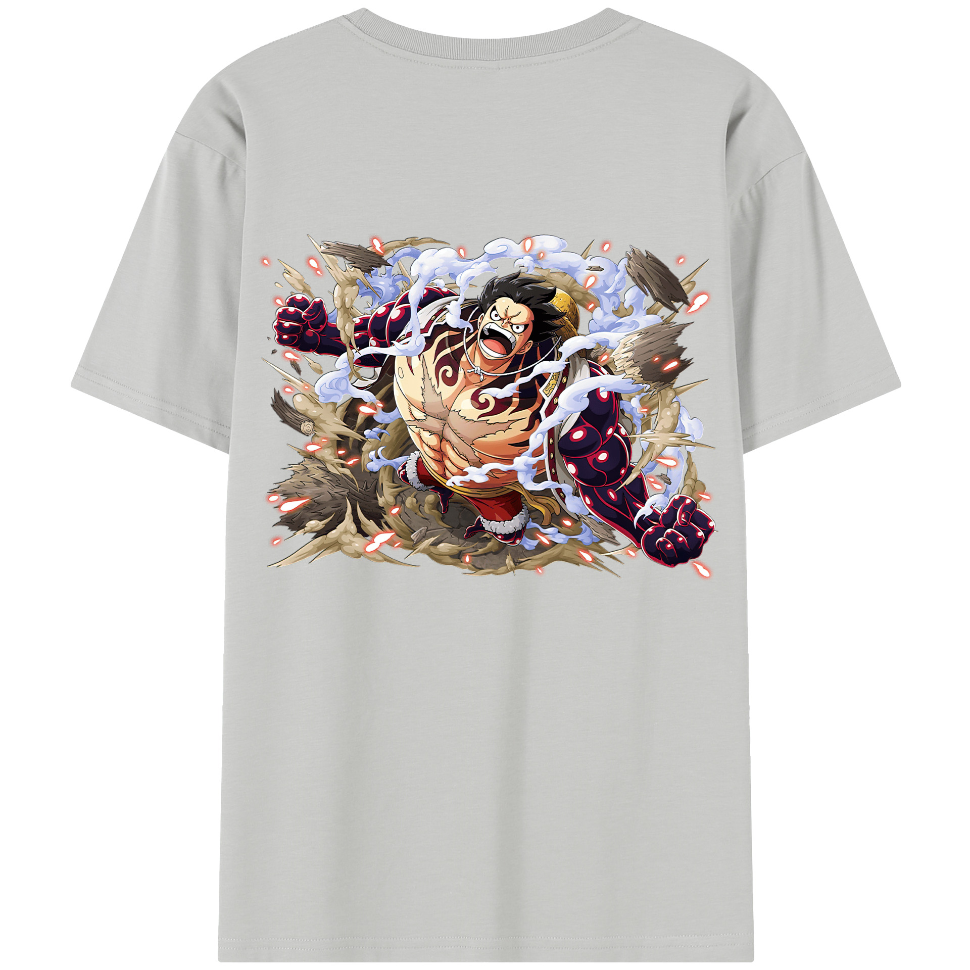 ワンピース モンキー・D・ルフィ ONE PIECE Monkey D. Luffy レディース半袖Tシャツ(バックプリント)