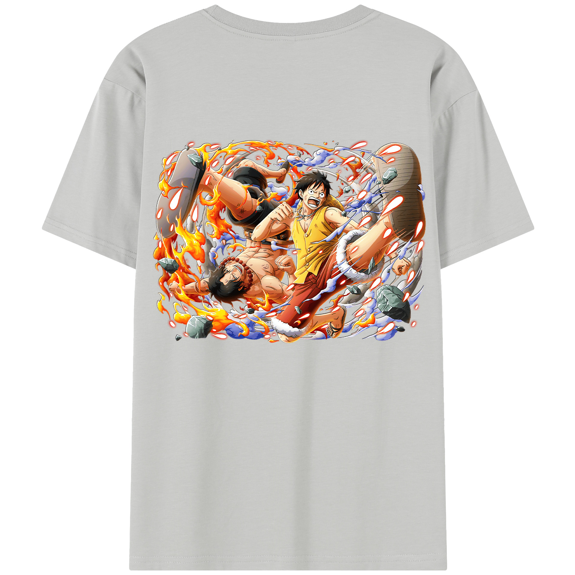 ワンピース モンキー・D・ルフィ ONE PIECE Monkey D. Luffy レディース半袖Tシャツ(バックプリント)