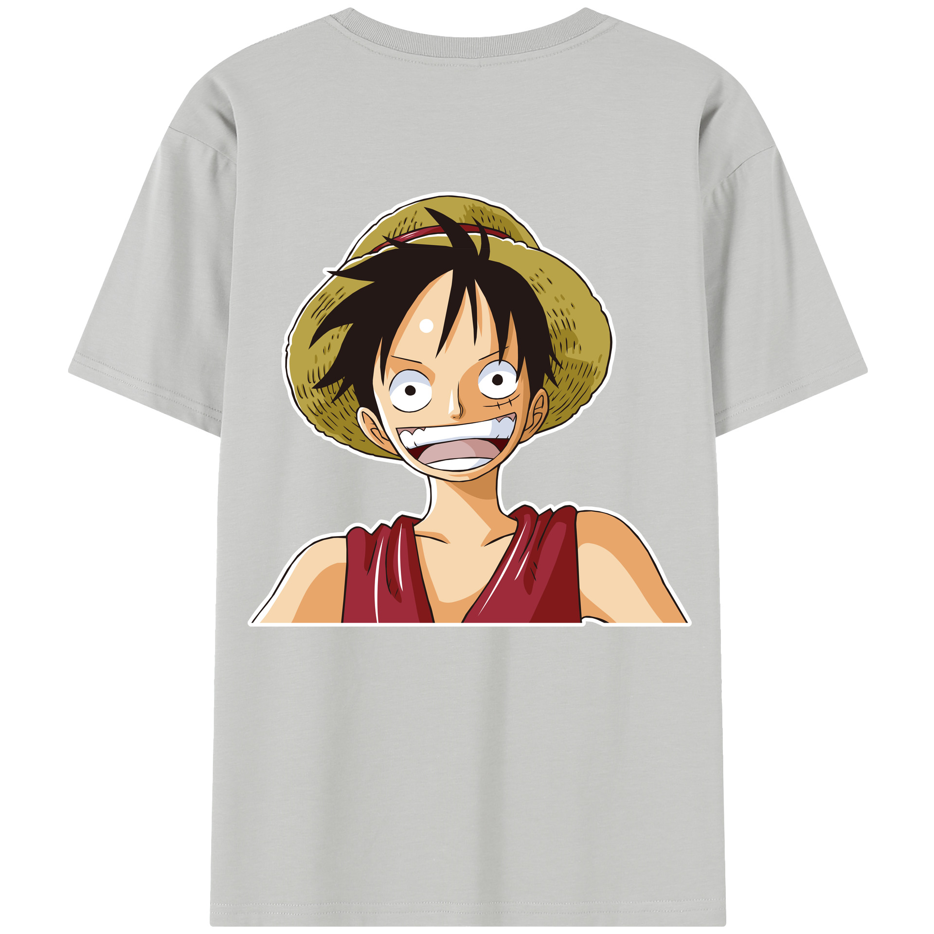 ワンピース モンキー・D・ルフィ ONE PIECE Monkey D. Luffy レディース半袖Tシャツ(バックプリント)