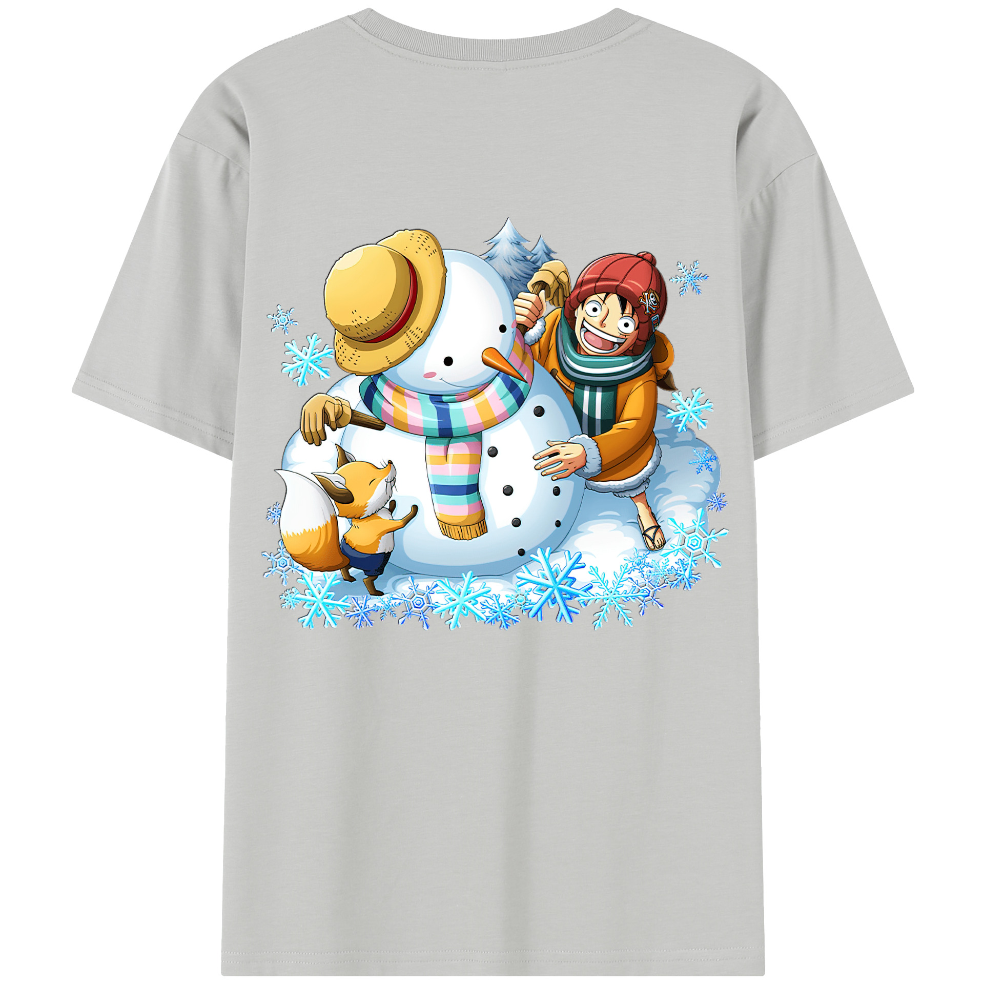 ワンピース モンキー・D・ルフィ ONE PIECE Monkey D. Luffy レディース半袖Tシャツ(バックプリント)