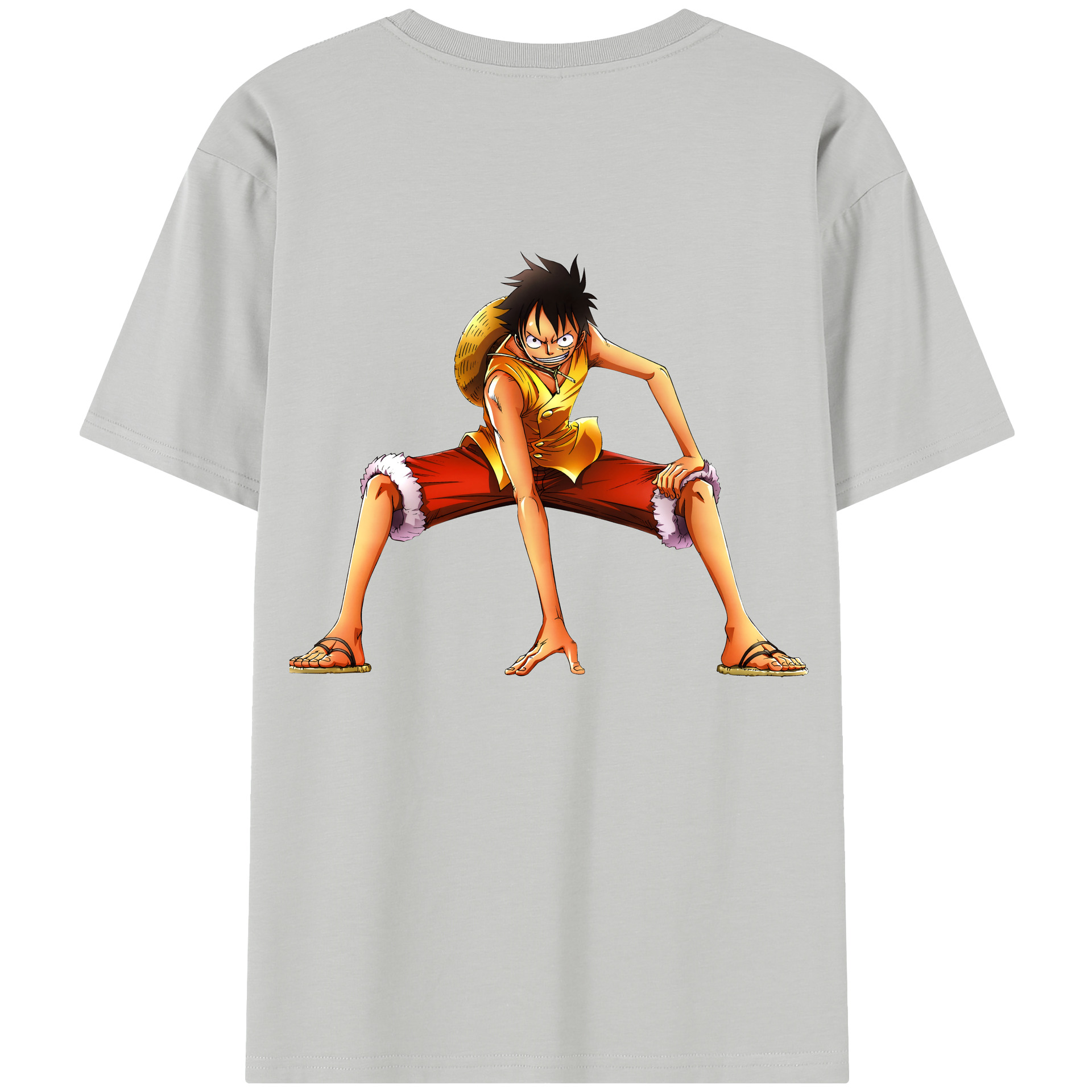 ワンピース モンキー・D・ルフィ ONE PIECE Monkey D. Luffy レディース半袖Tシャツ(バックプリント)