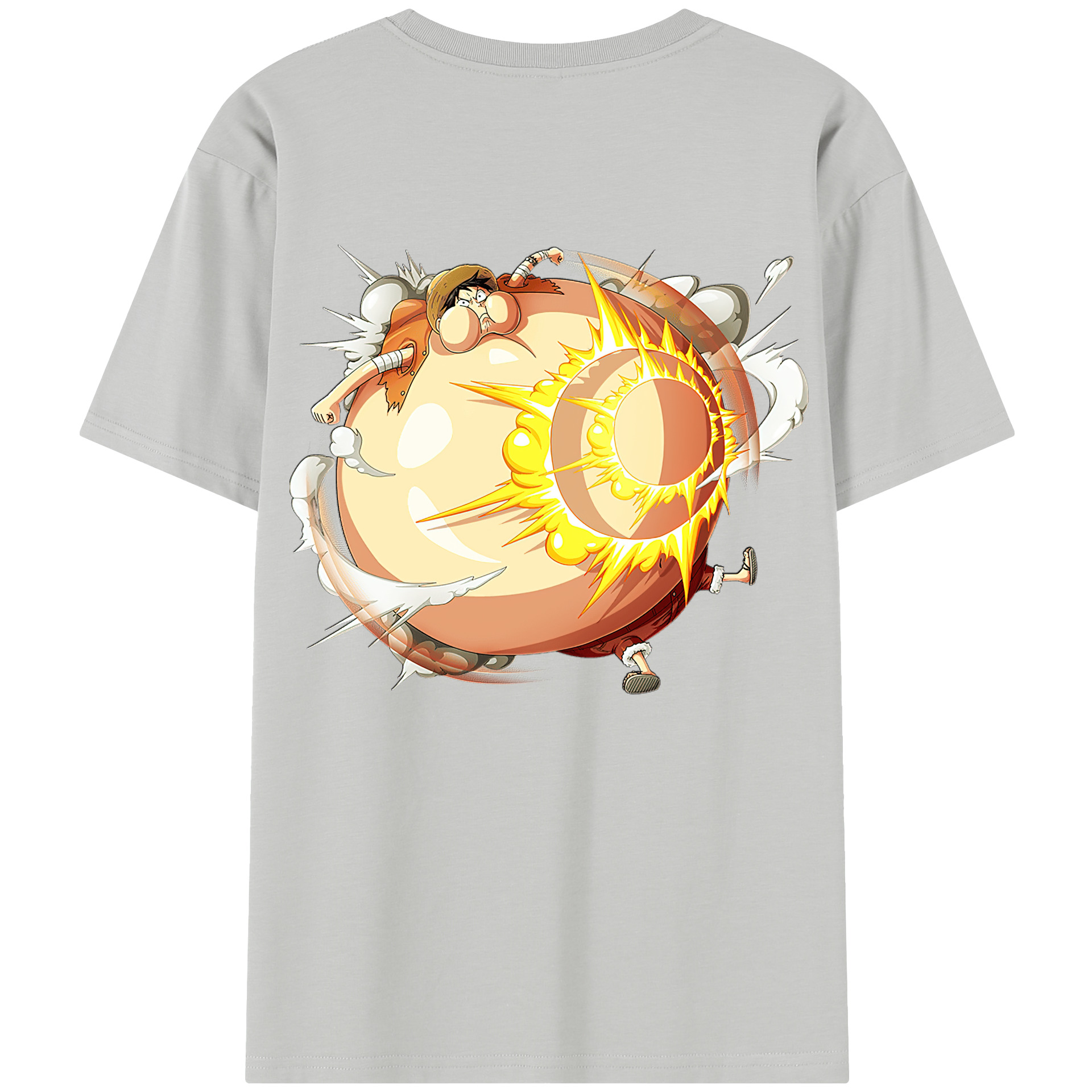 （画像用） ワンピース モンキー・D・ルフィ ONE PIECE Monkey D. Luffy レディース半袖Tシャツ(バックプリント)