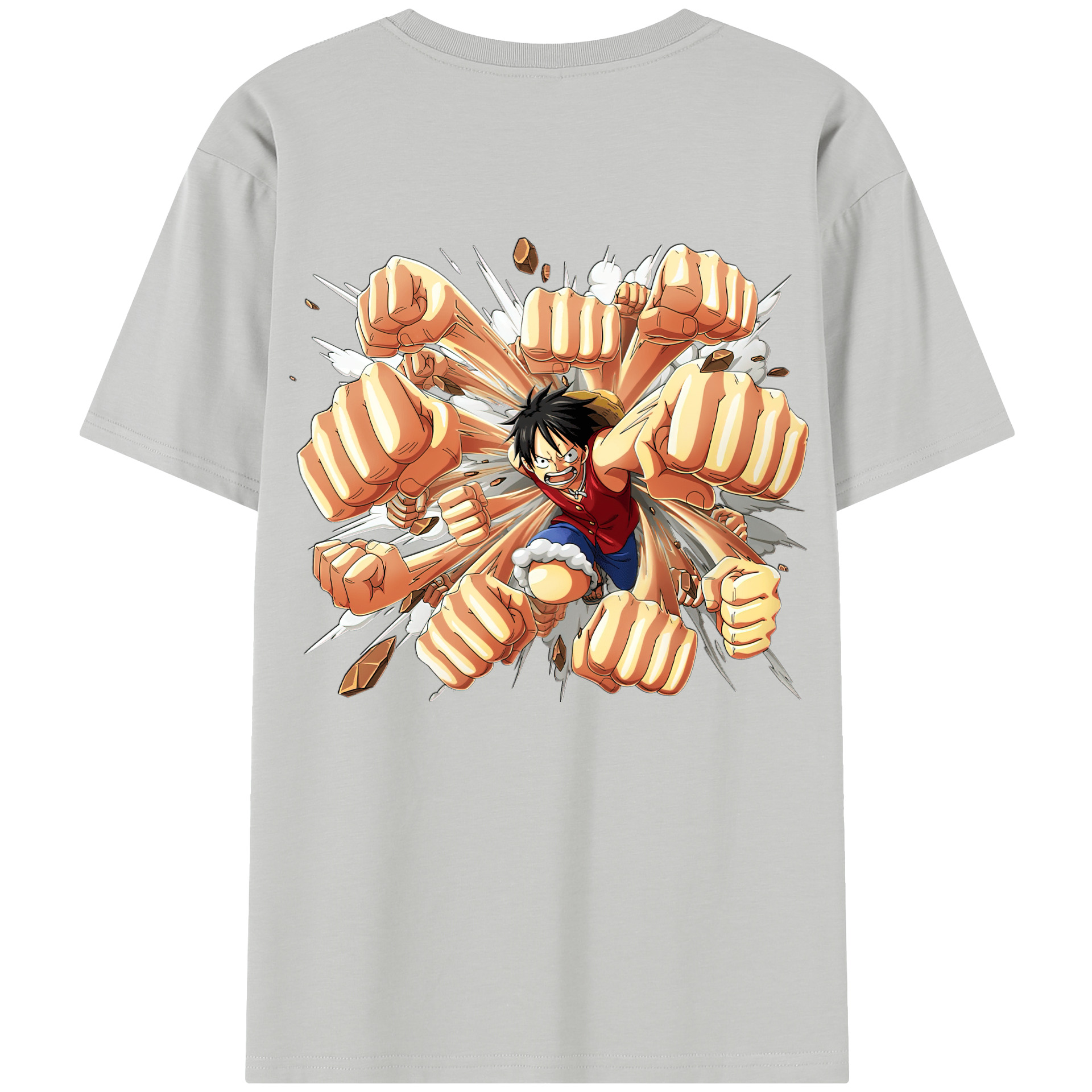 （画像用） ワンピース モンキー・D・ルフィ ONE PIECE Monkey D. Luffy レディース半袖Tシャツ(バックプリント)