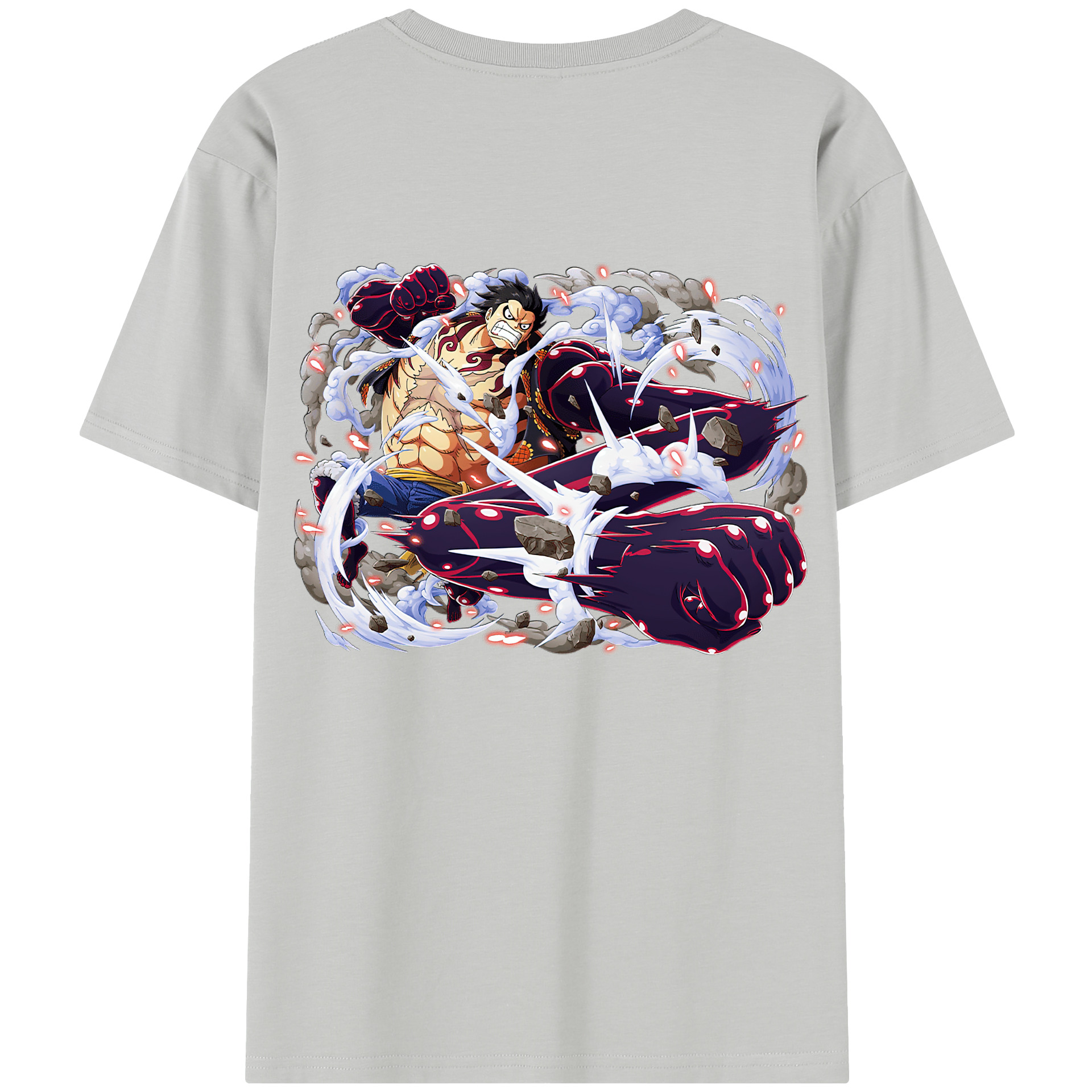 ワンピース モンキー・D・ルフィ ONE PIECE Monkey D. Luffy レディース半袖Tシャツ(バックプリント)