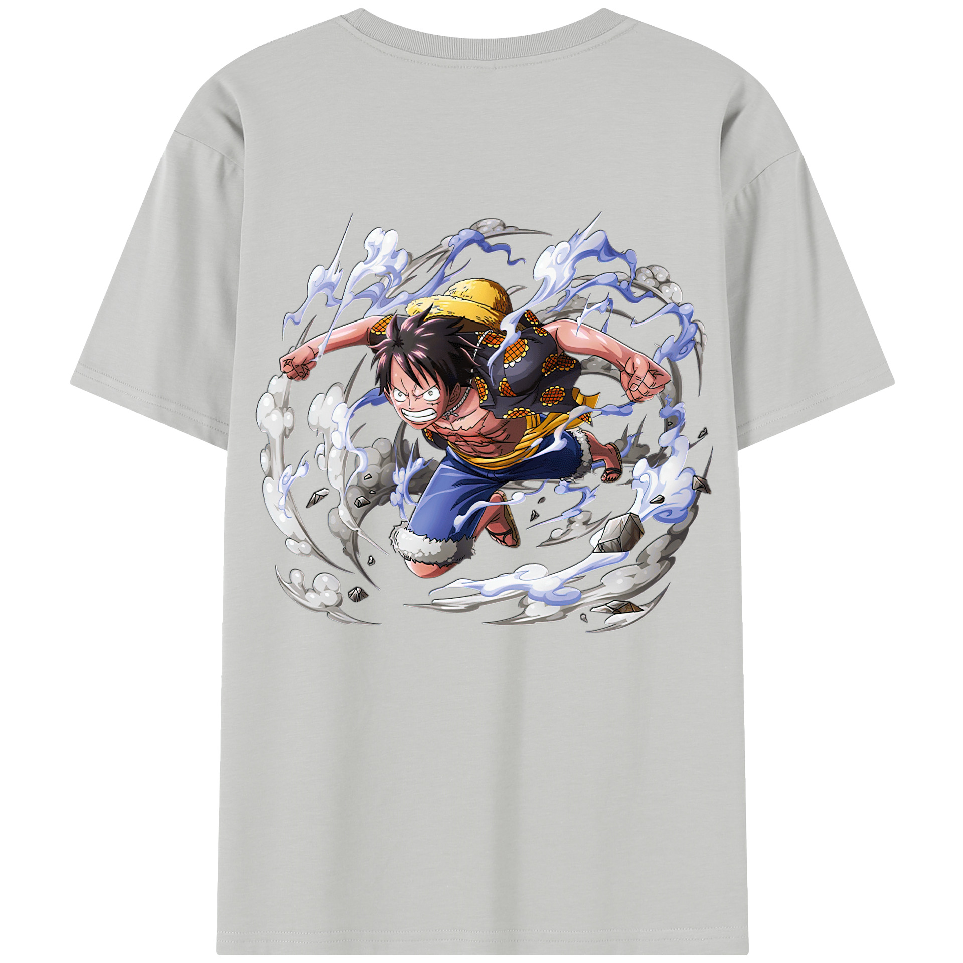 ワンピース モンキー・D・ルフィ ONE PIECE Monkey D. Luffy レディース半袖Tシャツ(バックプリント)