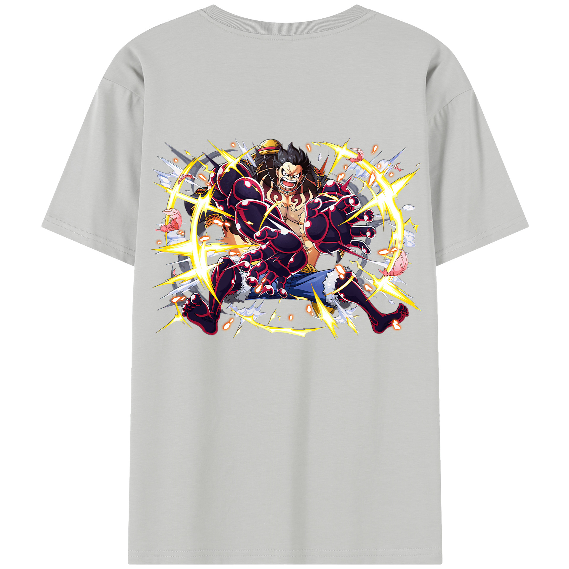 ワンピース モンキー・D・ルフィ ONE PIECE Monkey D. Luffy レディース半袖Tシャツ(バックプリント)